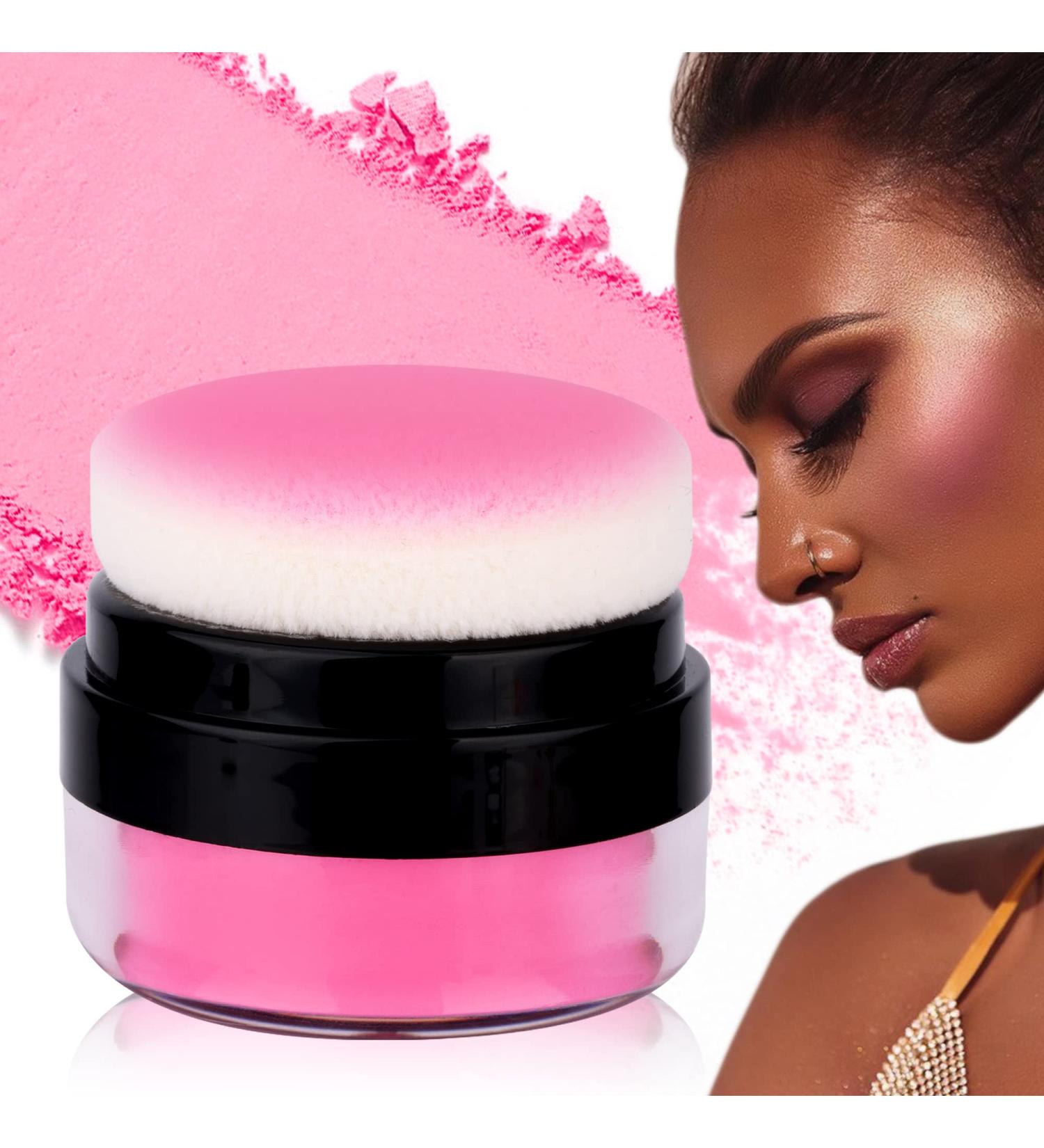 Natural Air Cushion Face Blush Powder Makeup - Long-lasting Matte Finish in Little Pink Shade - Buy Online on GoSupps.com