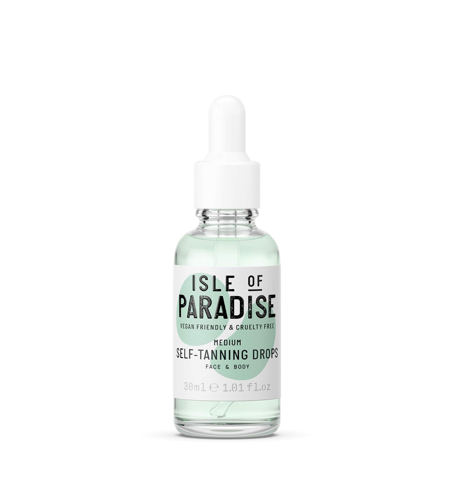 Isle of Paradise Self Tanning Drops - Color Correcting Vegan Tan for Gradual Glow - 1.01 Fl Oz - Buy Online on GoSupps.com
