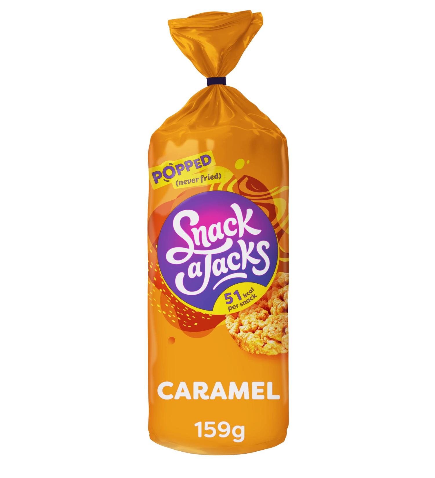 Buy Snack a Jacks Caramel Rice Cakes 159g | Delicious & Crunchy Treats for All | International Shipping Available - Buy Online on GoSupps.com