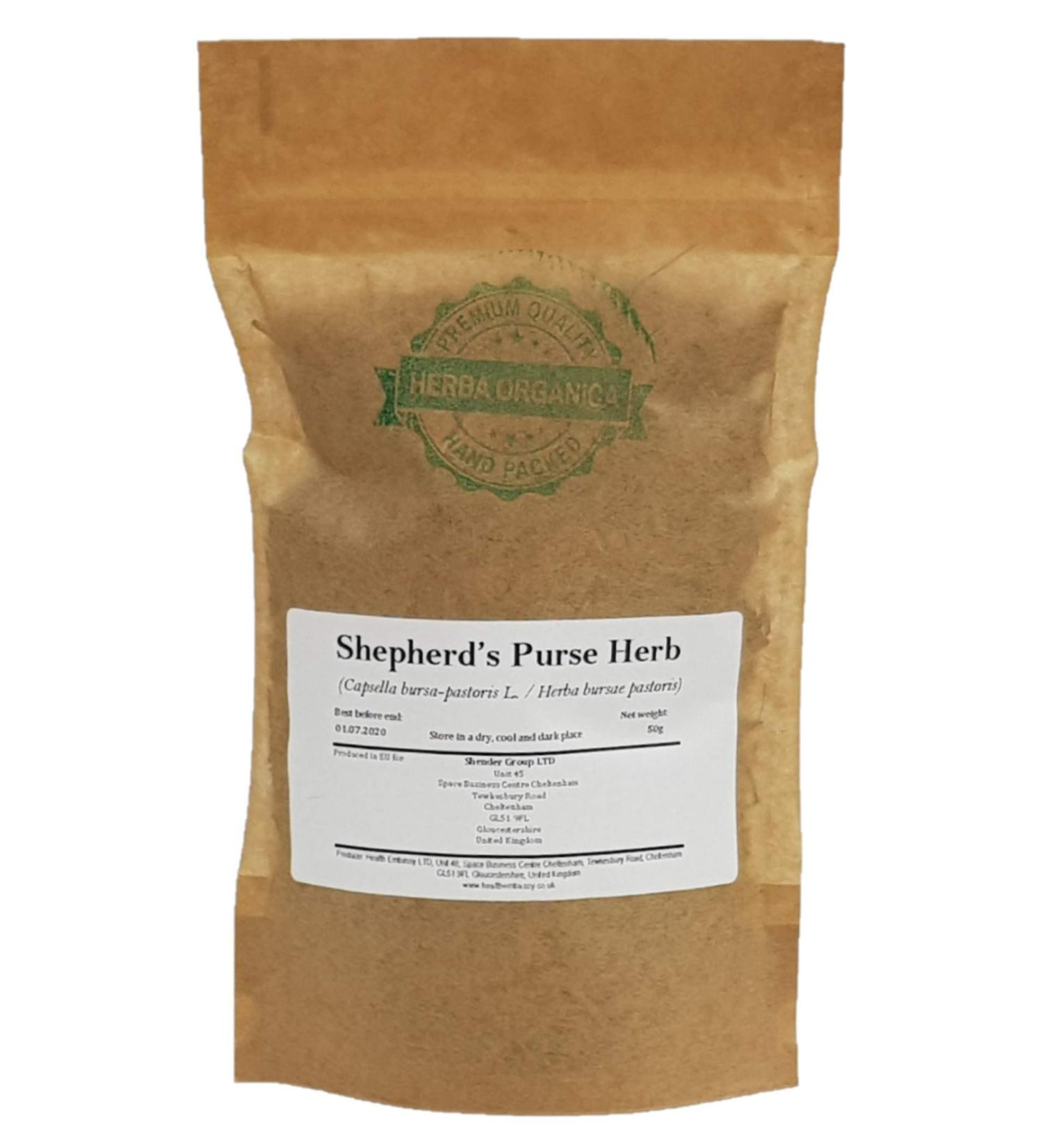 Herba Organica Bourse Pasteur Herbe Tisane - Capsella Bursa-Pastoris L - Shepherd's Purse Herb Herbal Tea (100g)