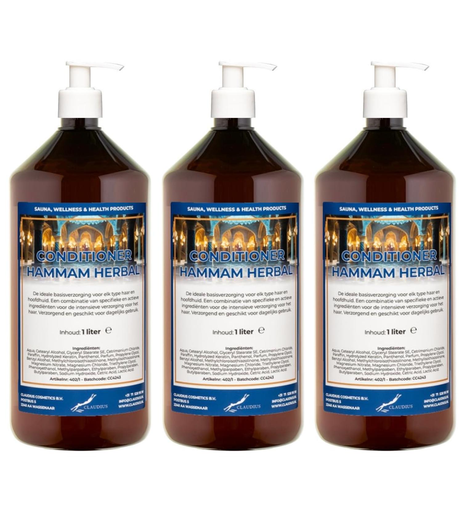 Claudius Herbal 1 Liter Steam Air Conditioner with 3 White Pumps - Pack of 3