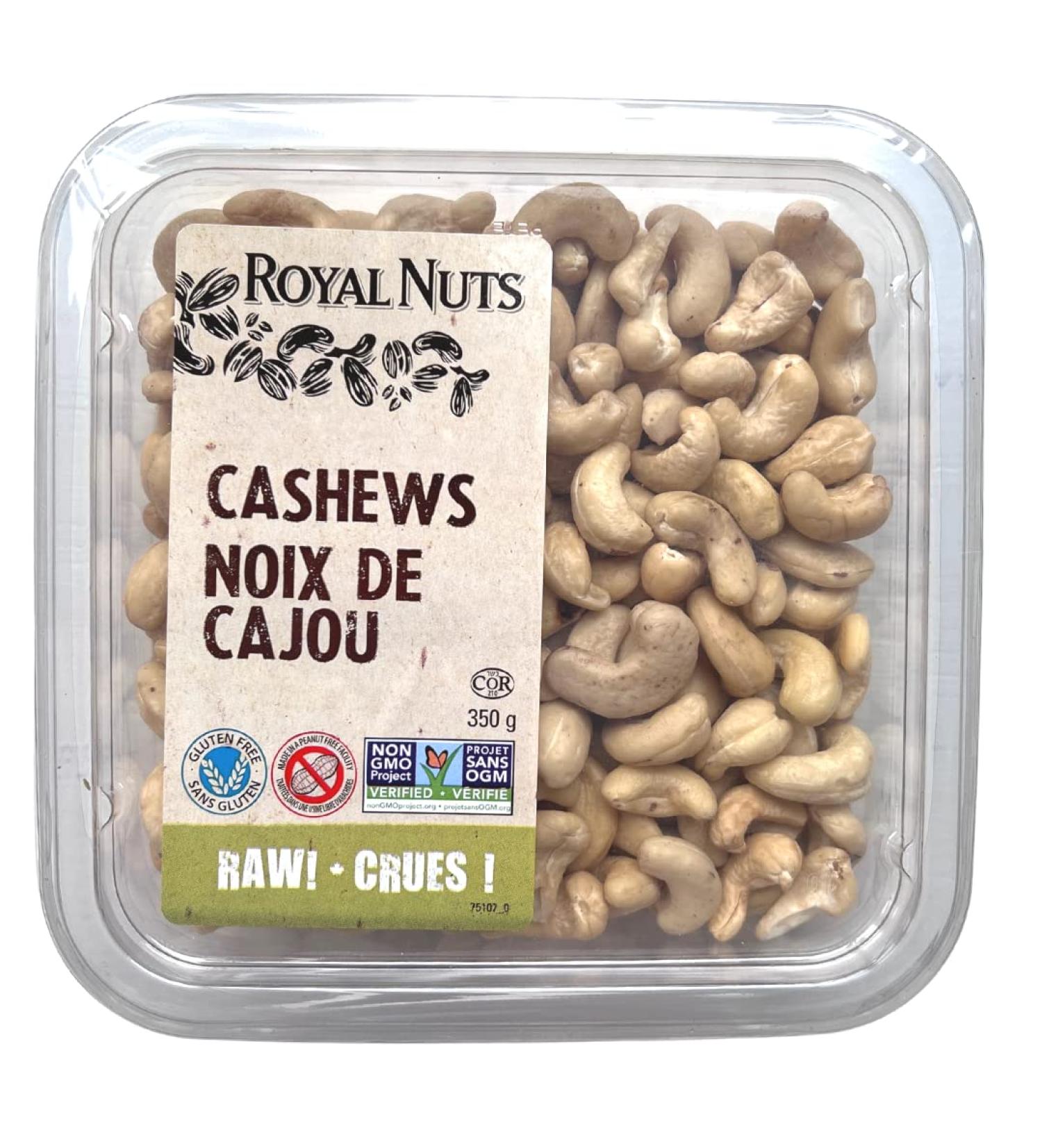 ROYAL NUTS Cashew Raw 350 Grams - Buy Online on GoSupps.com