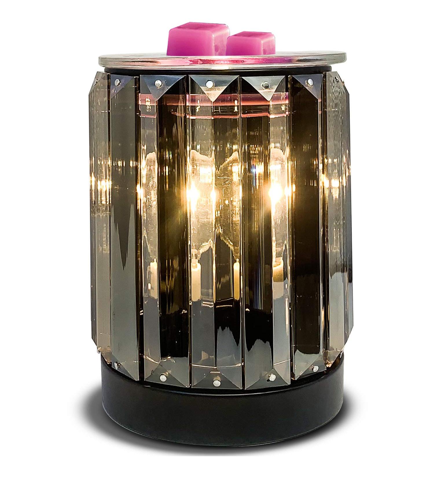 Leyoue Electric Wax Melter & Essential Oil Warmer Night Light - Ironwork Crystal Design | Aroma Decor Lamp for Gifts & Decor - Black - Buy Online on GoSupps.com
