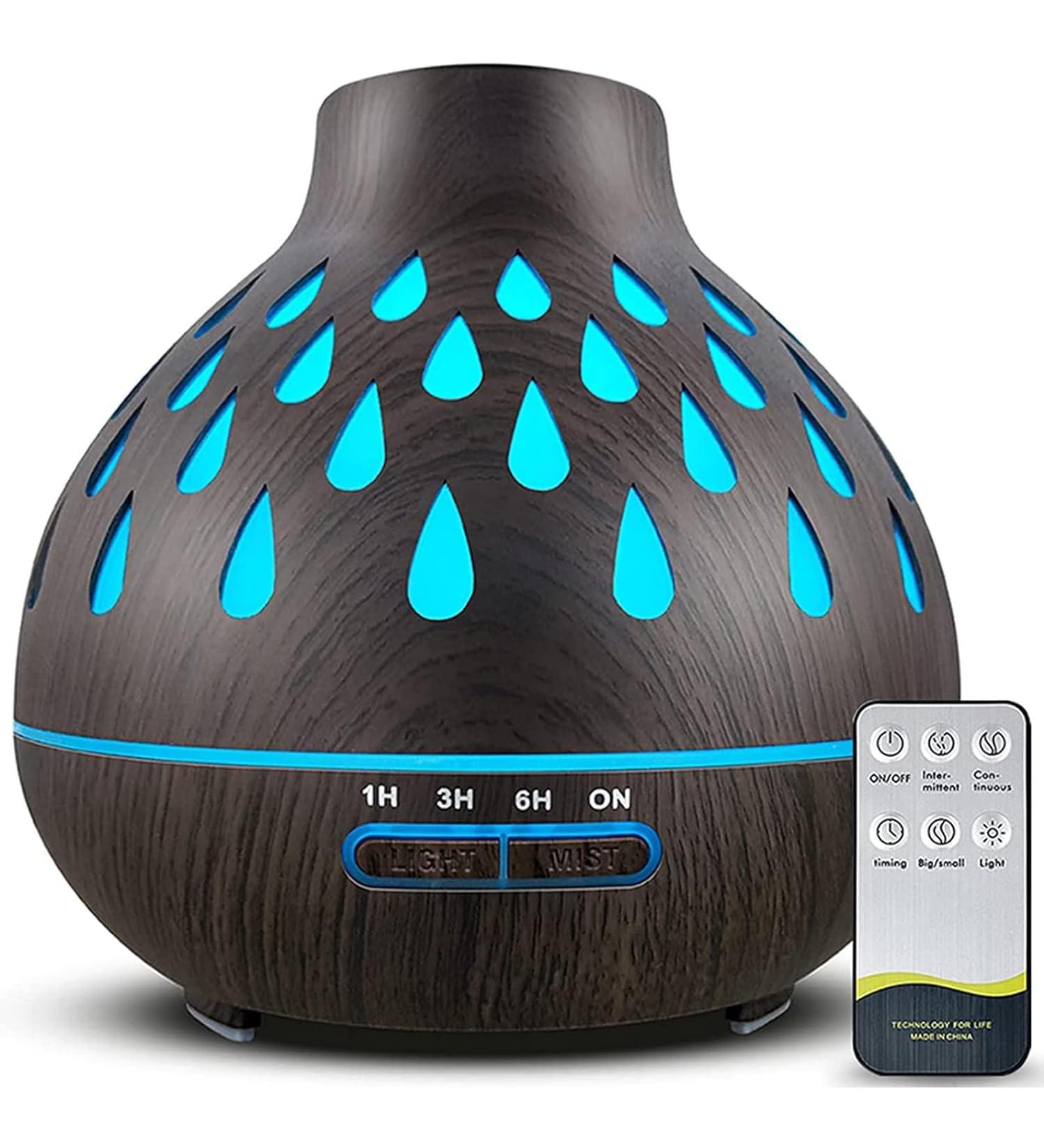 Ulixii Aroma Diffuser 500ml - Essential Oils Diffuser with 7-Color LED Light BPA-Free for Bedroom Office & Spa - Yellow  - Buy Online on GoSupps.com