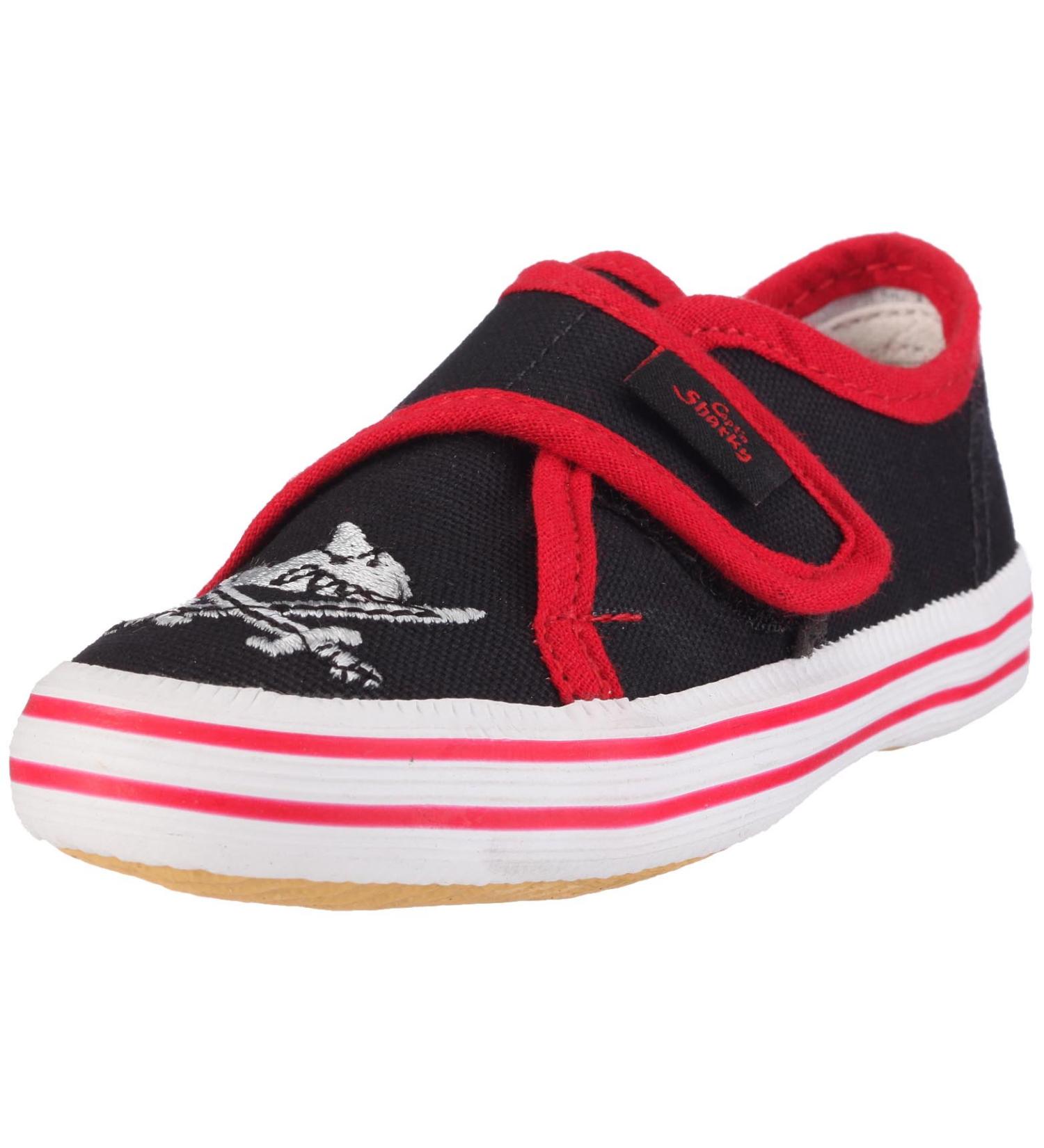Captn Sharky 140006 Boys Gymnastics Shoes - Size 22 EU - Black/Red | International Shipping Available - Buy Online on GoSupps.com