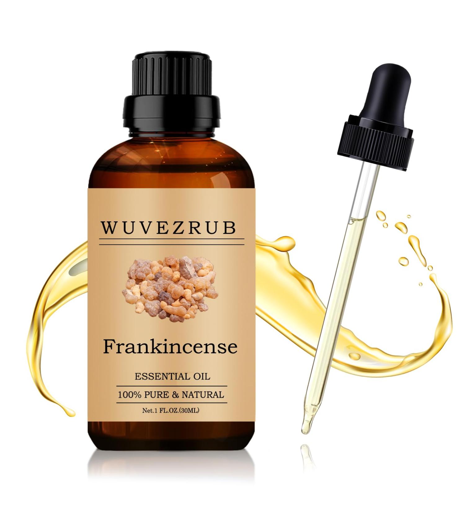 Wuvezrub Frankincense Essential Oil 30ML - 100% Pure and Natural Oils for Aromatherapy Diffuser - 1 Fl Oz/Frankincense - Buy Online on GoSupps.com