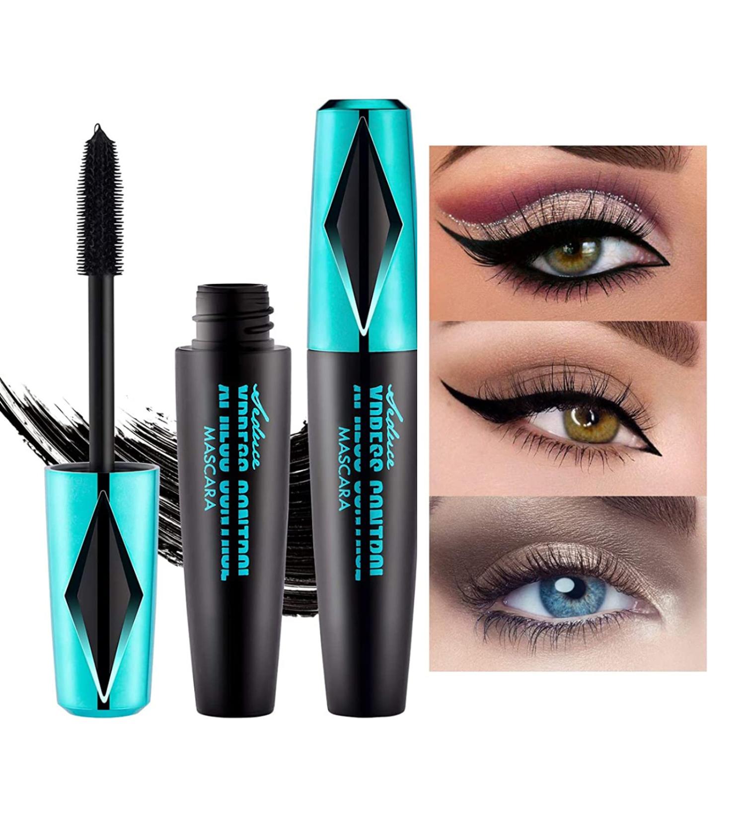 Mimore Vegan Mascara for Sensitive Eyes Lasts All Day Waterproof Smudge Proof Eyelash Mascara Best Eyelash Lengthening & Volume Enhancing Makeup (Black) (Black)  - Buy Online on GoSupps.com