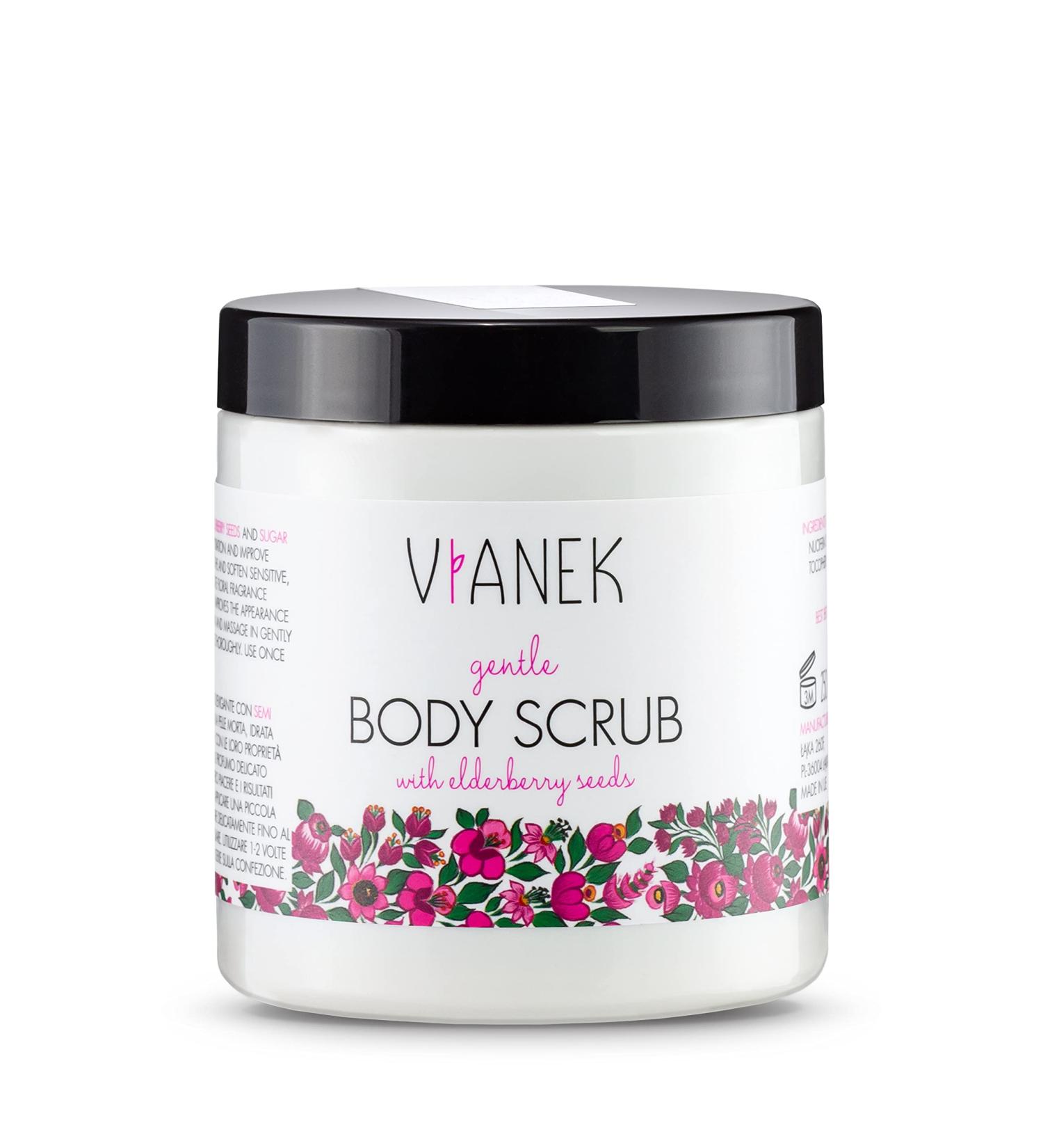 Vianek Smoothing Body Peeling - Natural Vegan Scrub for Back Pimples Impure Skin & Ingrown Hair - 265g - Buy Online on GoSupps.com