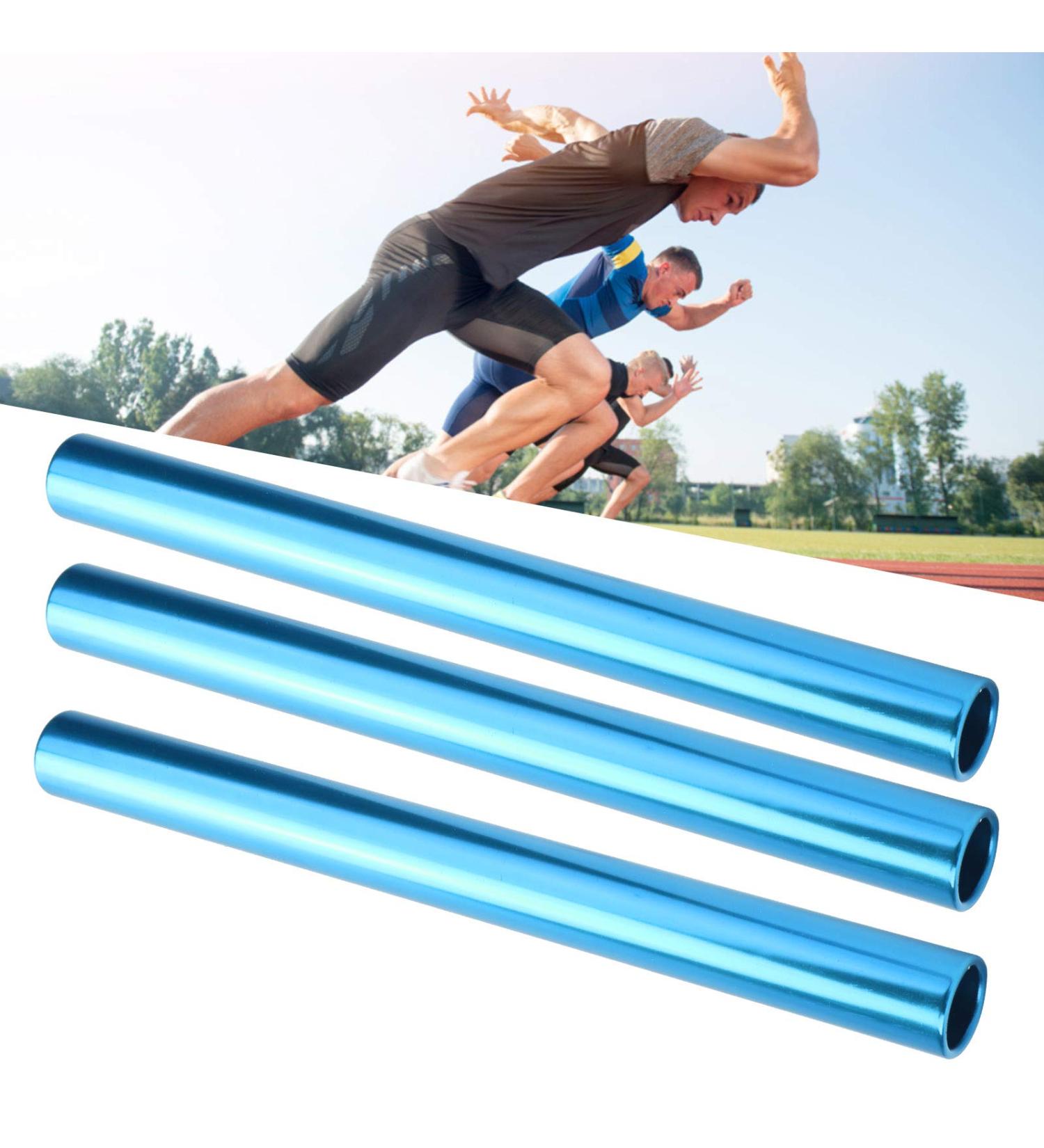 Keenso 3 Pcs Aluminum Alloy Relay Race Baton for Track and Field Sprint Match - Blue - Buy Online on GoSupps.com