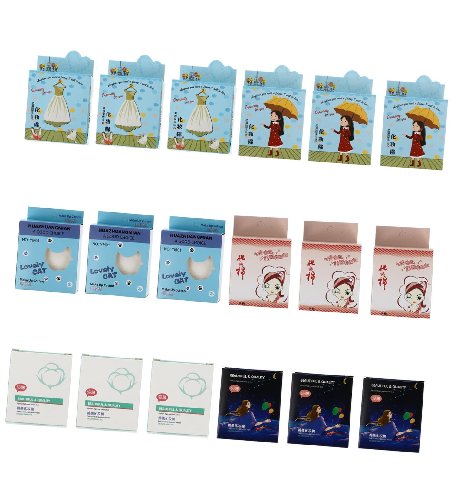 Housoutil 18boxes Cleansing Cotton Remover Wipes Cleaning Wipes Face Sponges for Cleansing Sensitive Wipes Lash Accessories Non Woven Facial Pads White Face Pad Non-woven Fabric Girl Eyelash - Buy Online on GoSupps.com