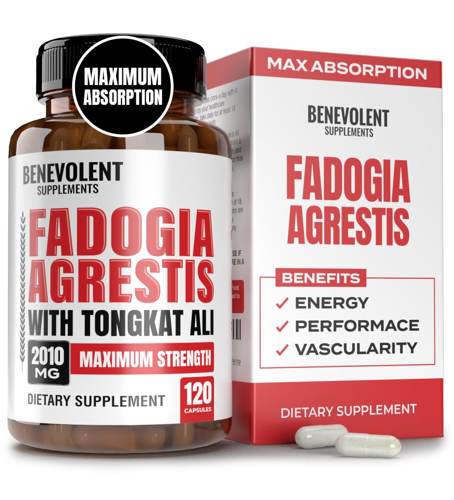 Fadogia Agrestis 1500mg with BioPerine - High Purity Supplement for Stamina Muscle Growth & Recovery | 120 Capsules 3rd Party Tested - Buy Online on GoSupps.com