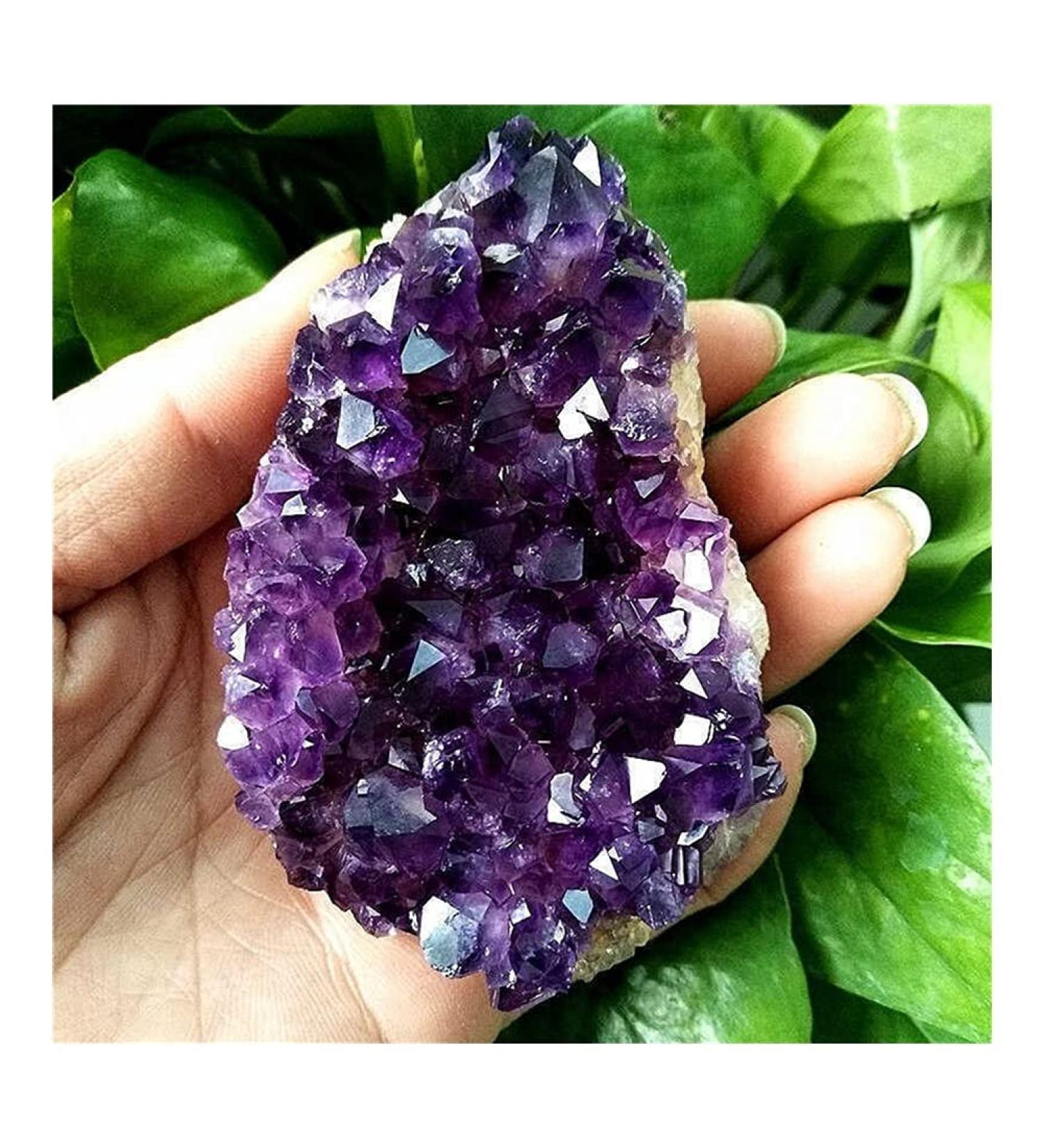 Very Beautiful Natural Rock Quartz Amethyst Cavity Samples heal Reiki (Size : 260-280g) Natural Luster (Size : 300-350g) - Buy Online on GoSupps.com