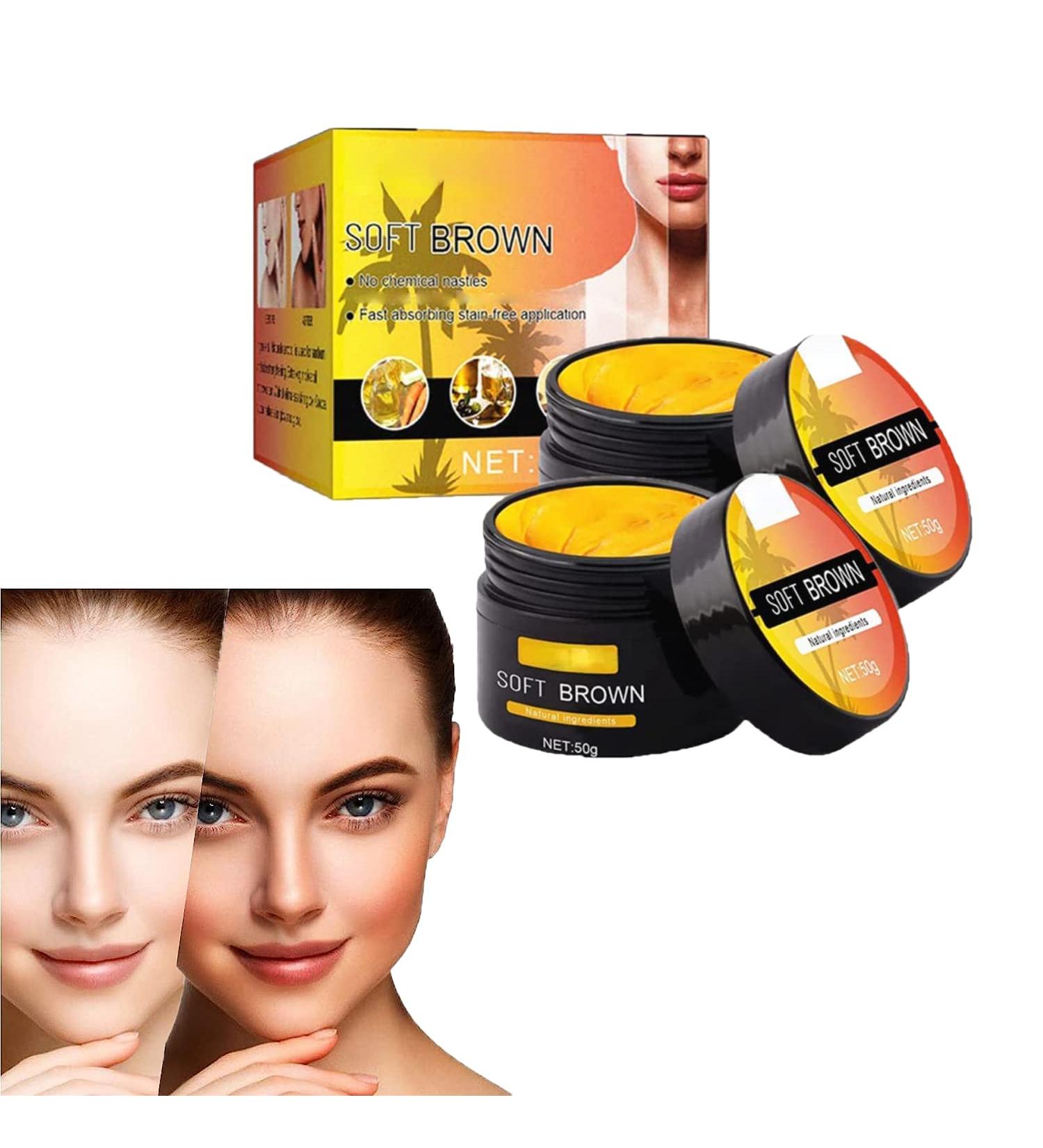 Intensive Brown Tanning Gel & Accelerator Cream for Sunbeds & Outdoor Sun - 50g * 2pcs - Buy Online on GoSupps.com