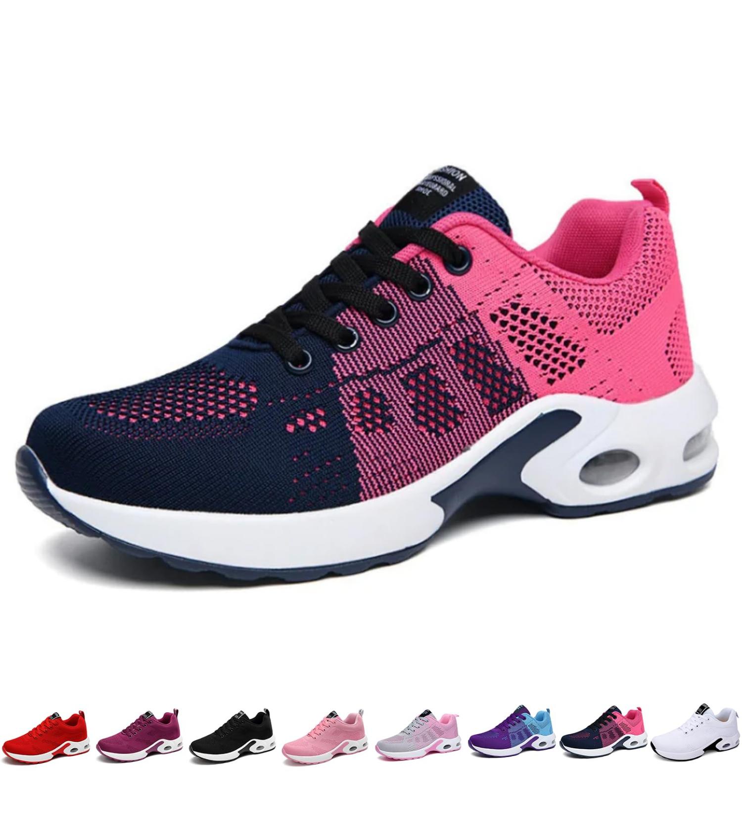 Orthowalk Women's Lightweight Sports Shoes - Pain-Free Orthopedic Footwear in Rose Red (EU Size 37) - Buy Online on GoSupps.com