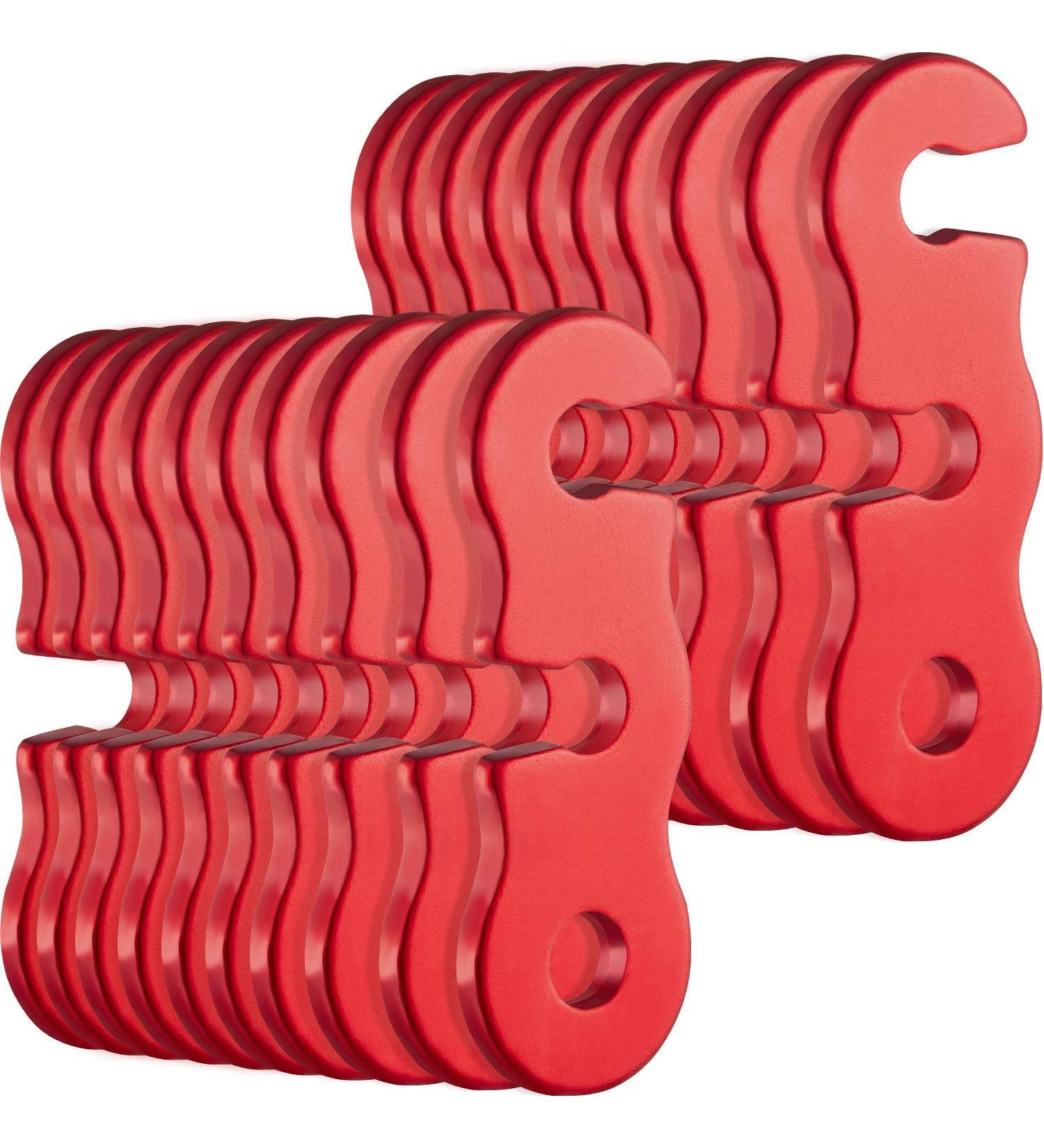 SATINIOR Aluminum Guyline Tensioners - 20 Pack | Tent Rope Adjusters for Camping & Hiking - Buy Online on GoSupps.com