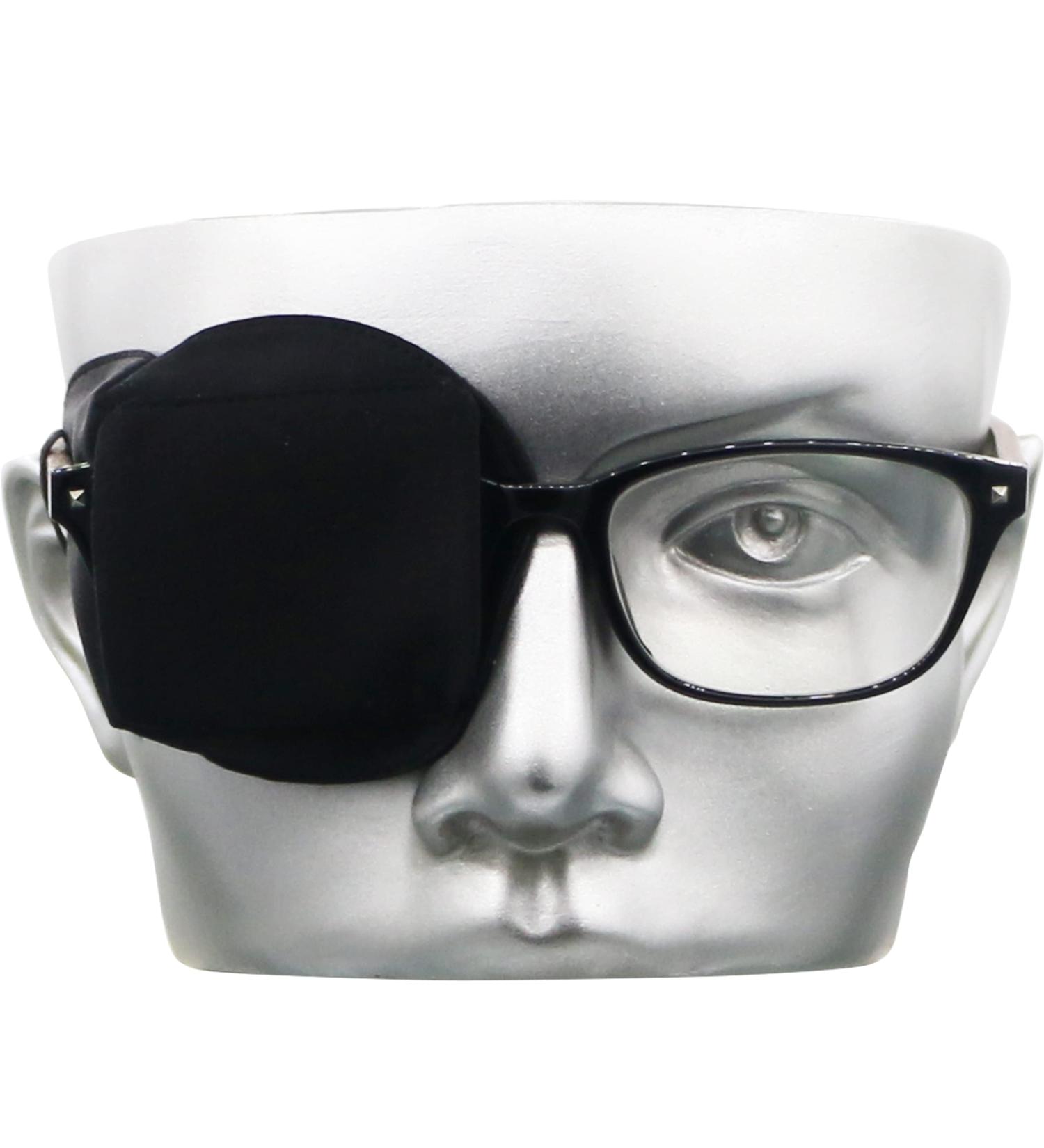 3D Silk Eye Patch for Adults & Kids - Medical Right Eye Coverage - Comfortable Black Eye Patch for Glasses - Buy Online on GoSupps.com