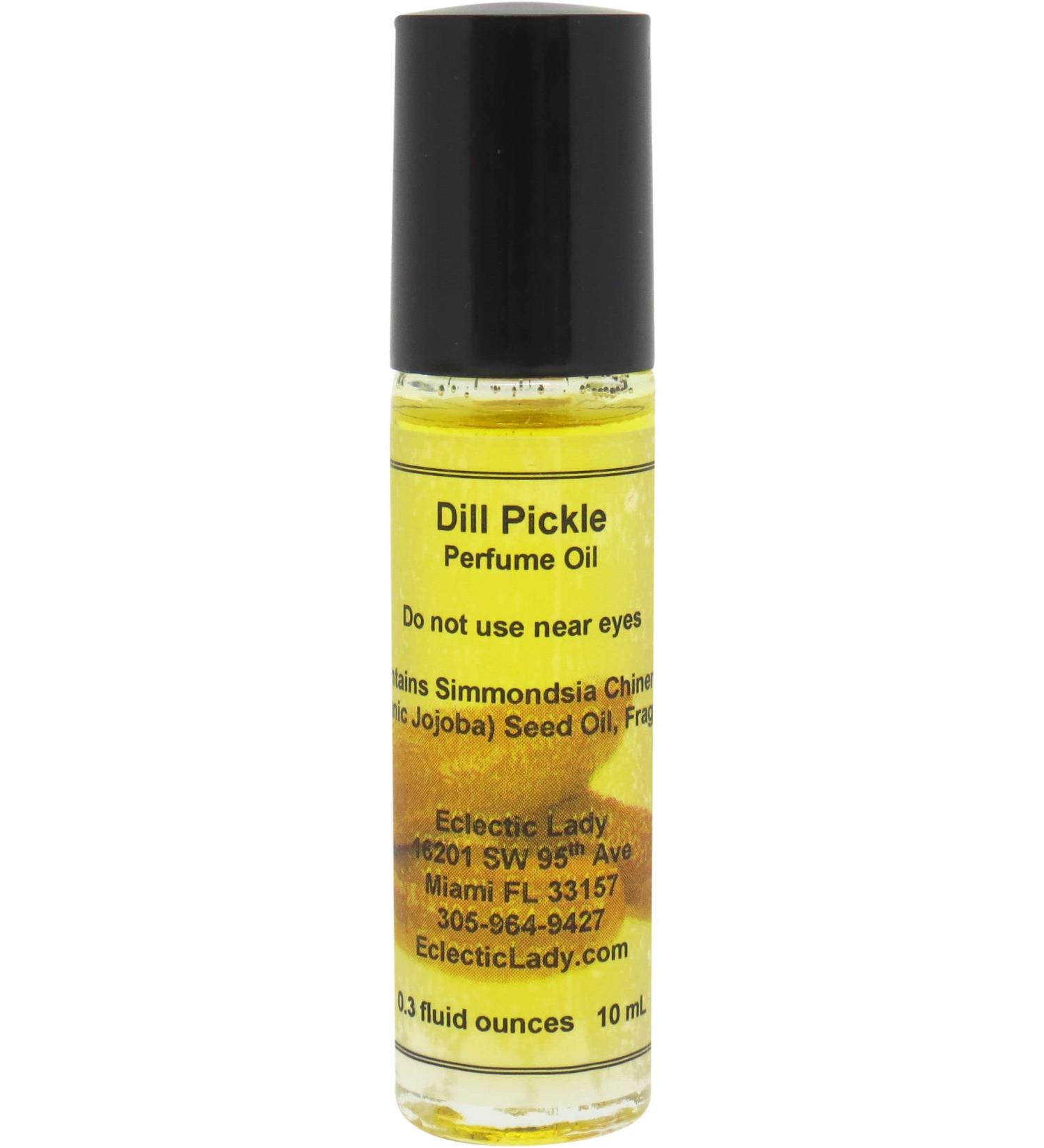 Eclectic Lady Dill Pickle Perfume Oil 0.3 Oz Portable Roll-On Fragrance with Long-Lasting Scent Delightful Essential Oils and Jojoba Oil For Daily Use 0.3 Fl Oz (Pack of 1) - Buy Online on GoSupps.com