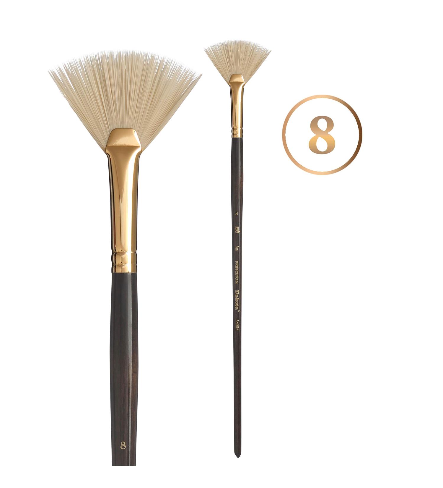 Princeton Dakota Series 6300 Synthetic Hog Bristle Fan Paint Brush - Size 8 - Buy Online on GoSupps.com