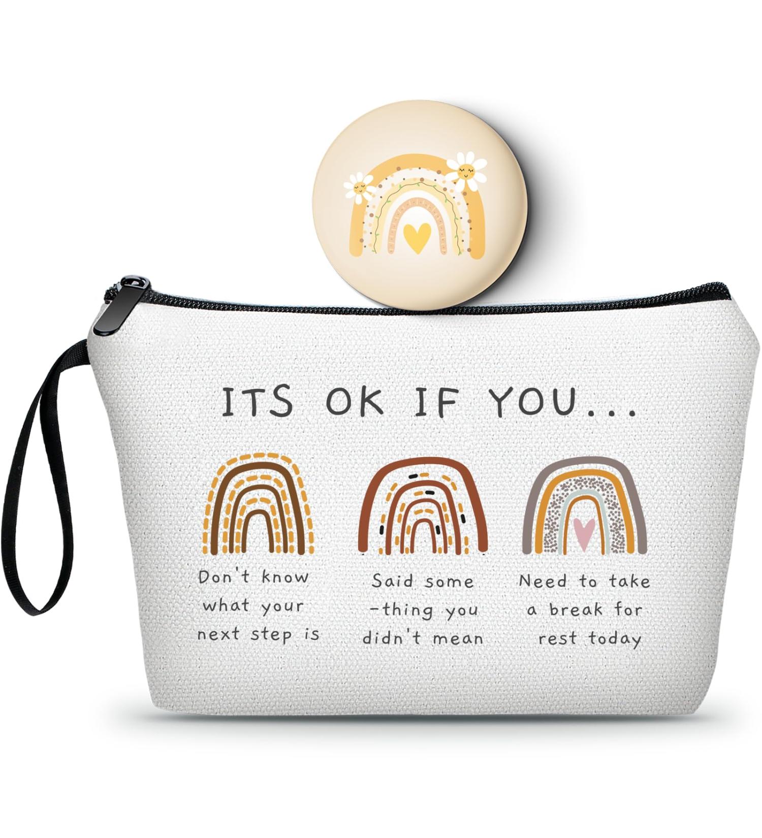 Pickle Gifts Gifts for Friends Gifts for Women Birthday Unique Cosmetic Bag with Mirror Positivity Gifts Fun Gifts for Women Sisters Gifts from Sister Strong Woman Gifts Coworker Gifts for Women Bj007 - Buy Online on GoSupps.com