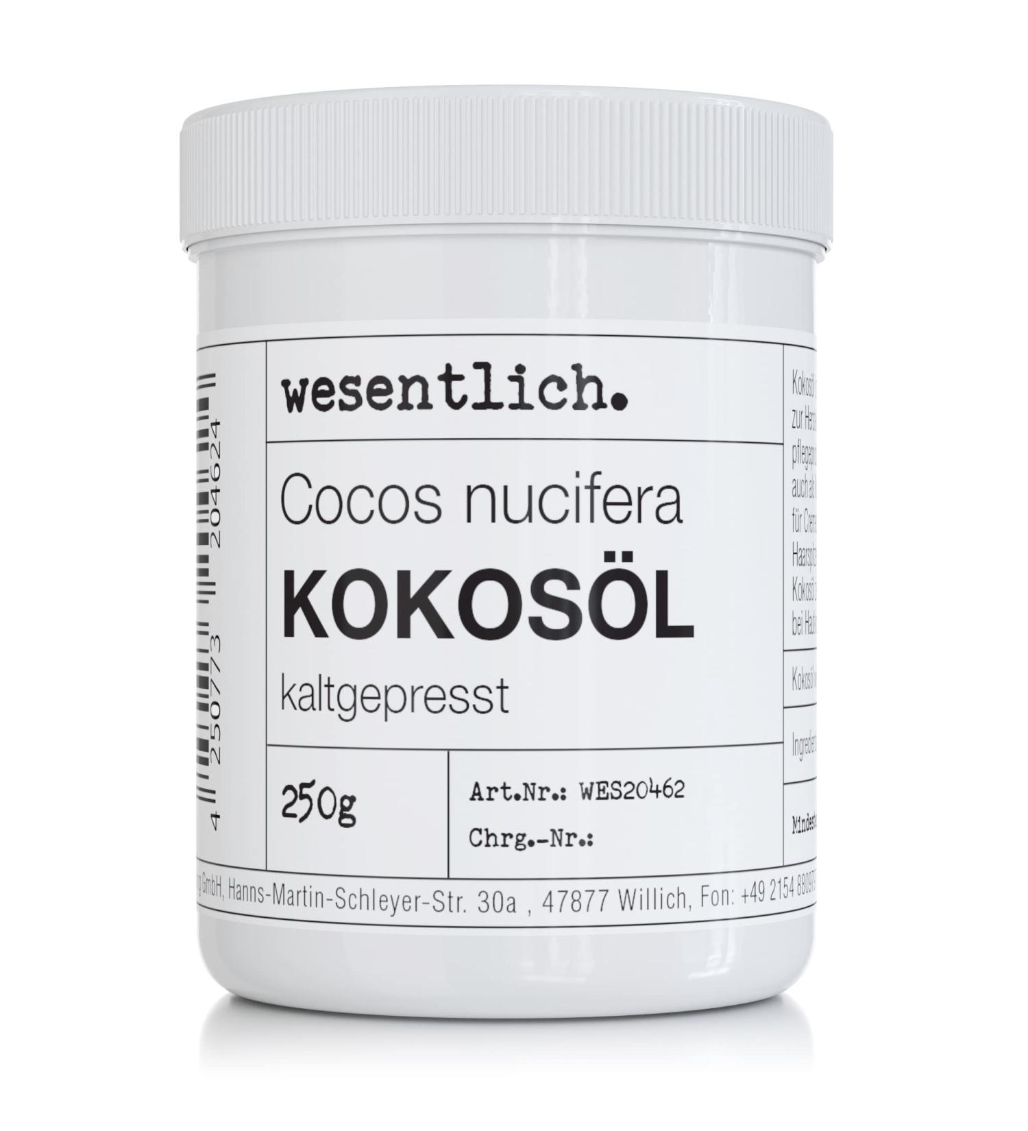 Cold-Pressed Coconut Oil 250g - Pure Natural Care for Skin & Hair - Additive-Free Re-lockable Screw Cap - Buy Online on GoSupps.com