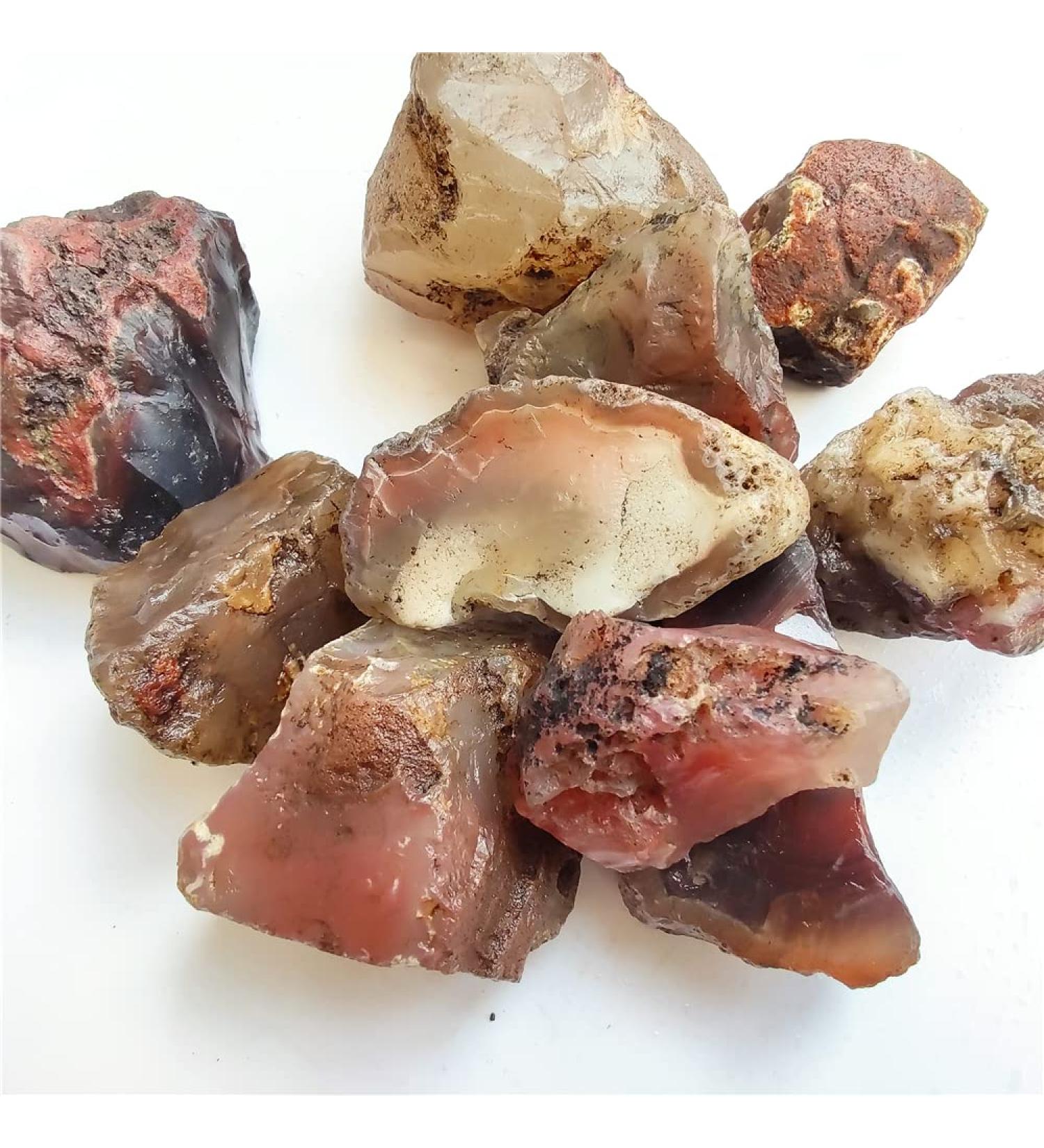 Natural 200g Natural Onyx Stone Rough Carnelian Raw Stone Crystal Red Agate Specimens ningxiao - Buy Online on GoSupps.com