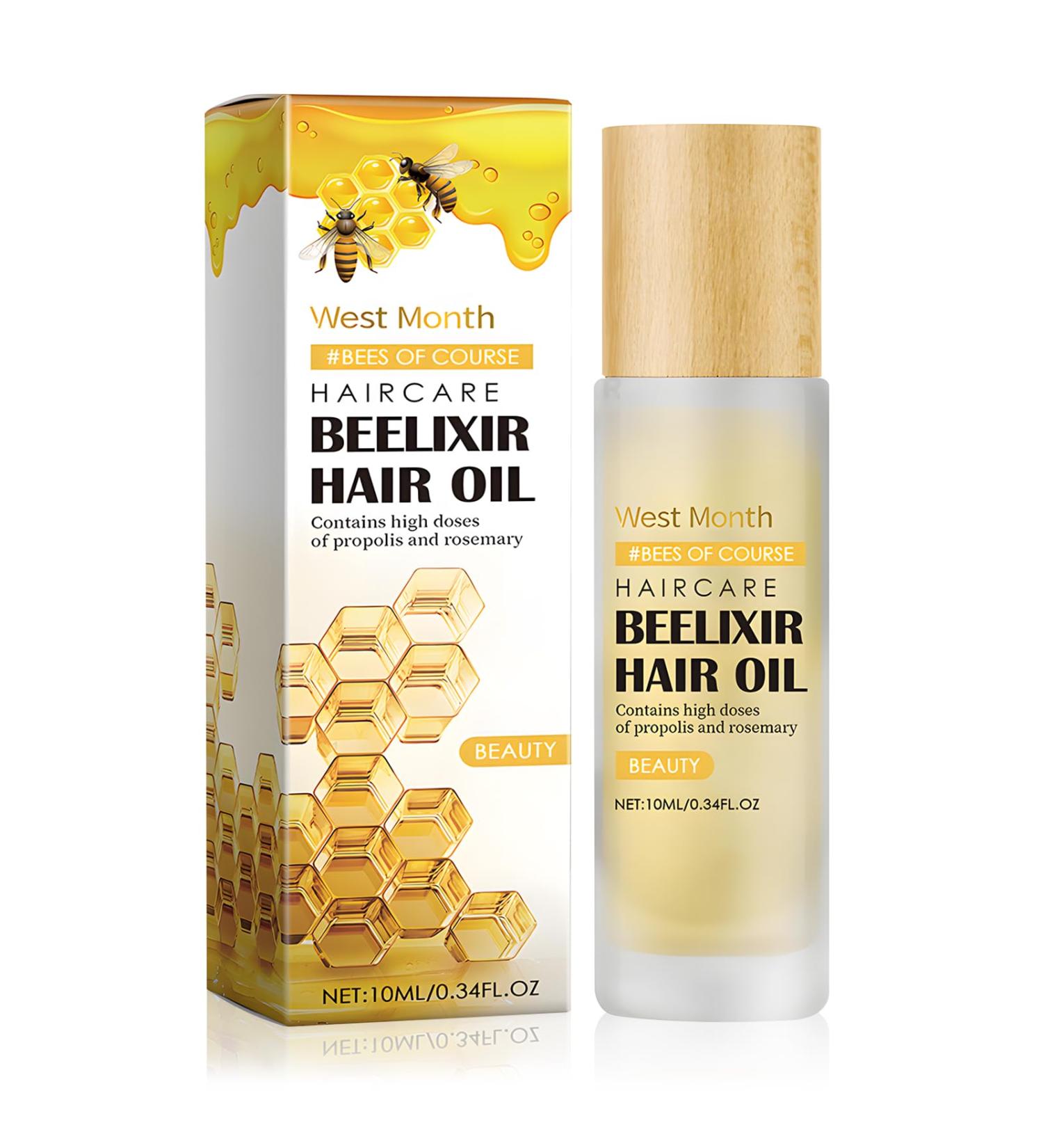 Znnhnn Hair oil with honey and rosemary extract deeply repairs dry split ends accelerates hair growth provides shine without greasy leaves for permanently damaged and dry hair 10 ml - Buy Online on GoSupps.com