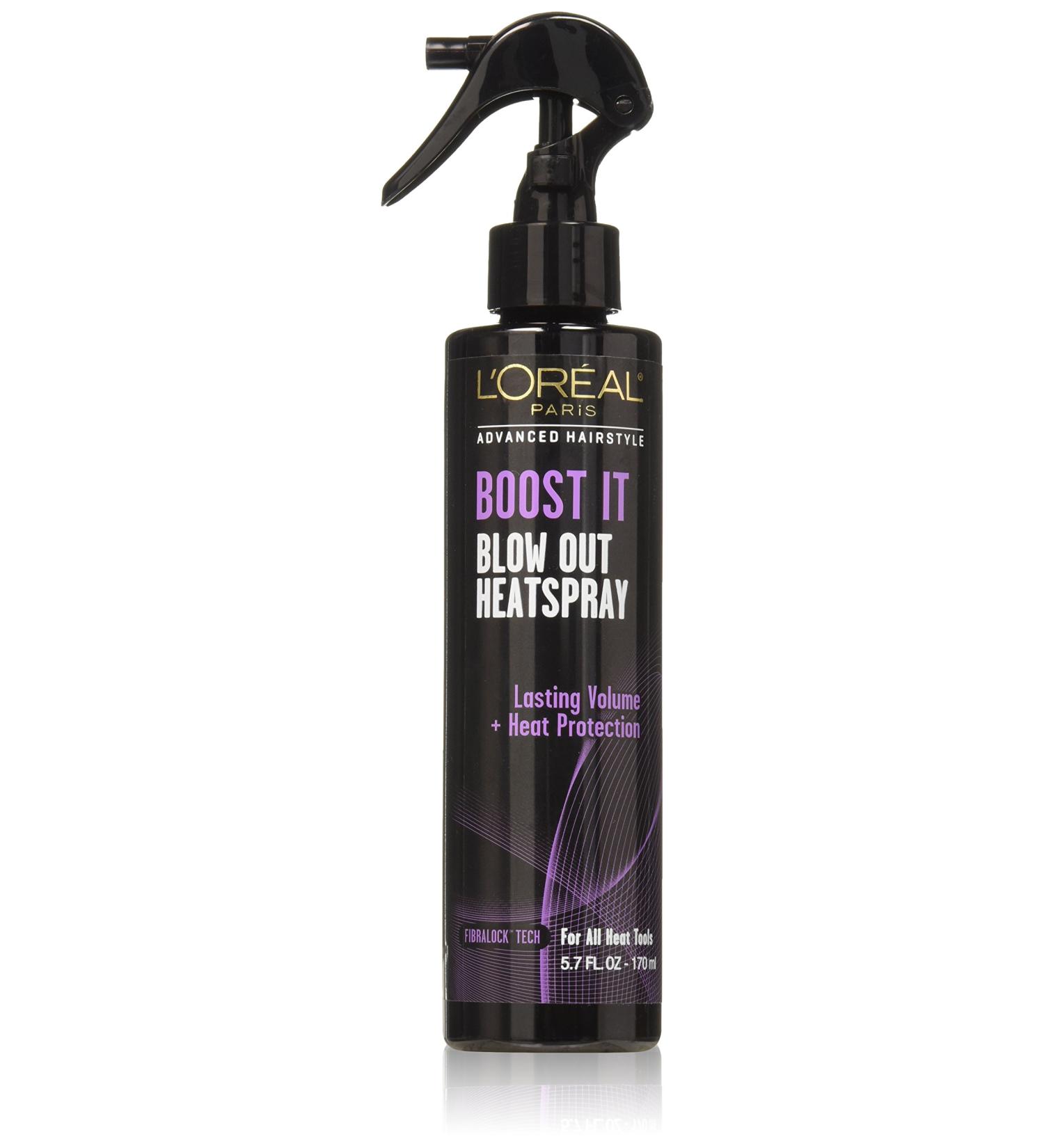 L'Oreal Paris Advanced Hairstyle BOOST IT Blow Out Heatspray 5.7 fl. oz. - Heat Protectant Spray - Buy Online on GoSupps.com