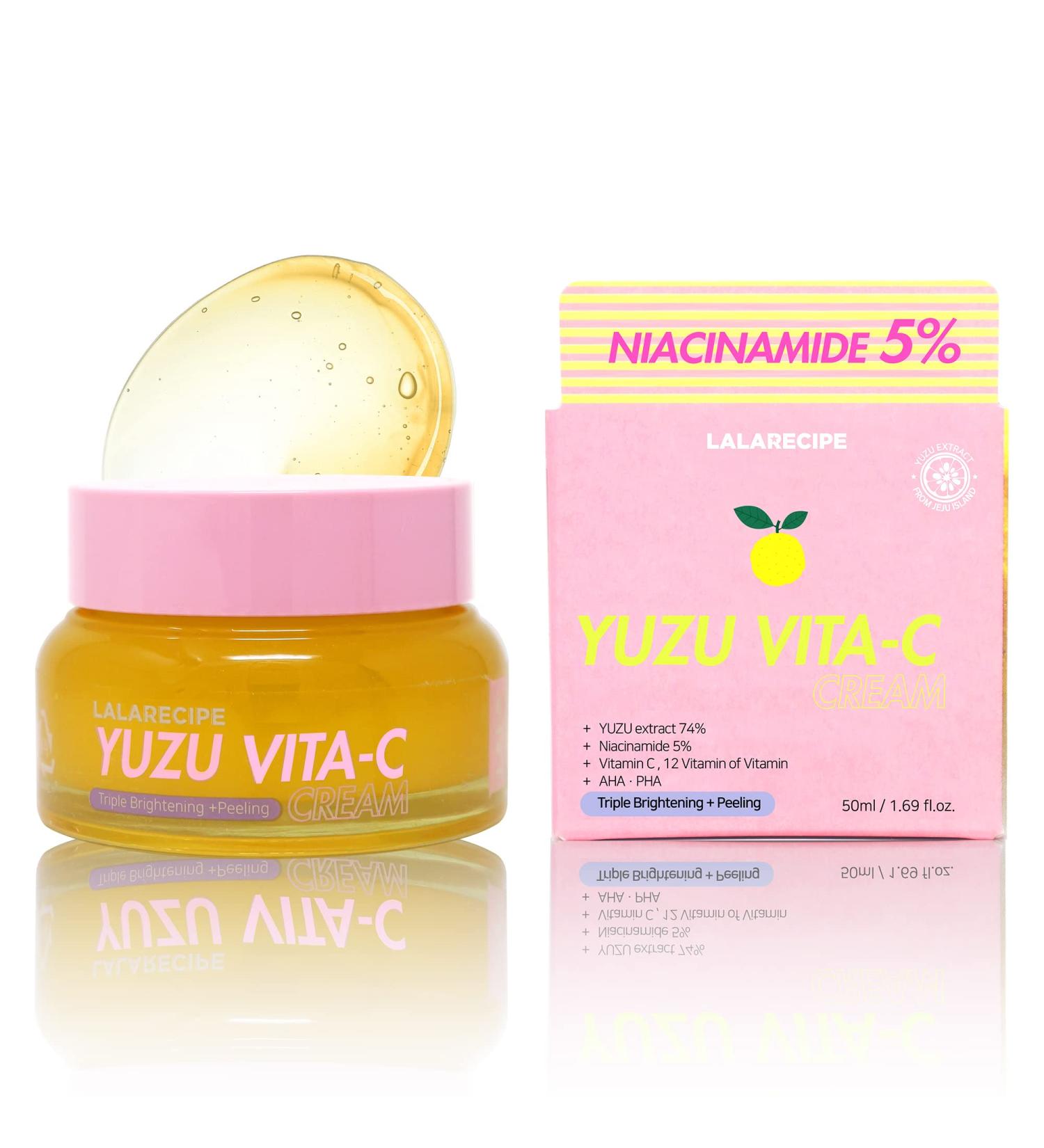 Yuzu Vitamin C Face Cream - Brightening Hydrator with Niacinamide | Glow Boosting Moisturizer for Dark Spots | Daily Face Cream (1.69 fl oz - Buy Online on GoSupps.com