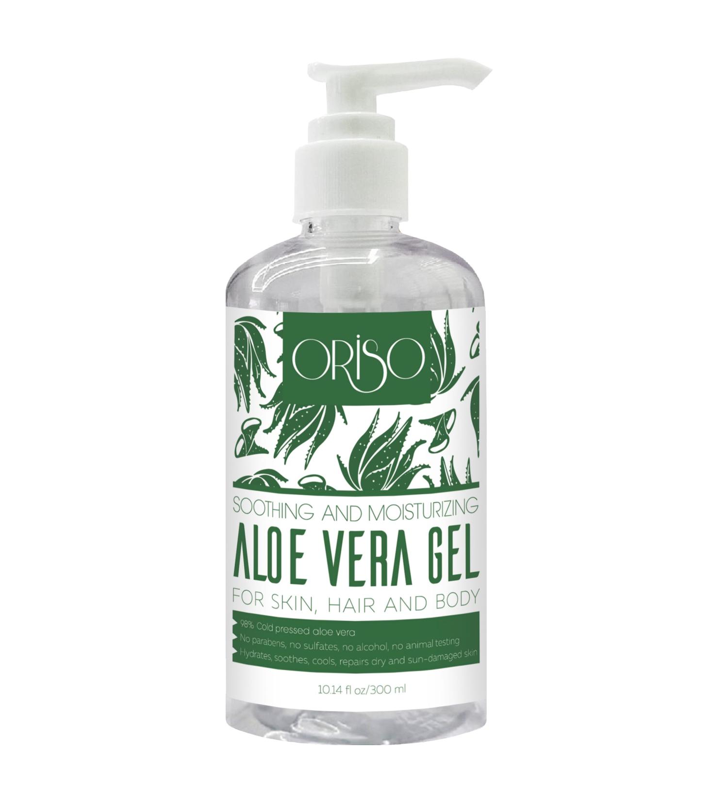 Buy Aloe Vera Gel - Cold Pressed Sunburn Relief & Moisturizer for Face Hair & Body - 10 Fl Oz - Soothes Bug Bites & Small Cuts | International Shipping - Buy Online on GoSupps.com
