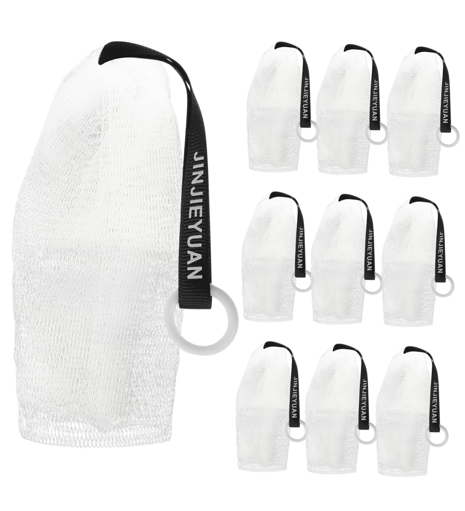 Baluue 20pcs Double Layer Foaming Sponge Hanging Soap Bags Soap Bags Meshes Double-layer Mesh Pouches or - Buy Online on GoSupps.com