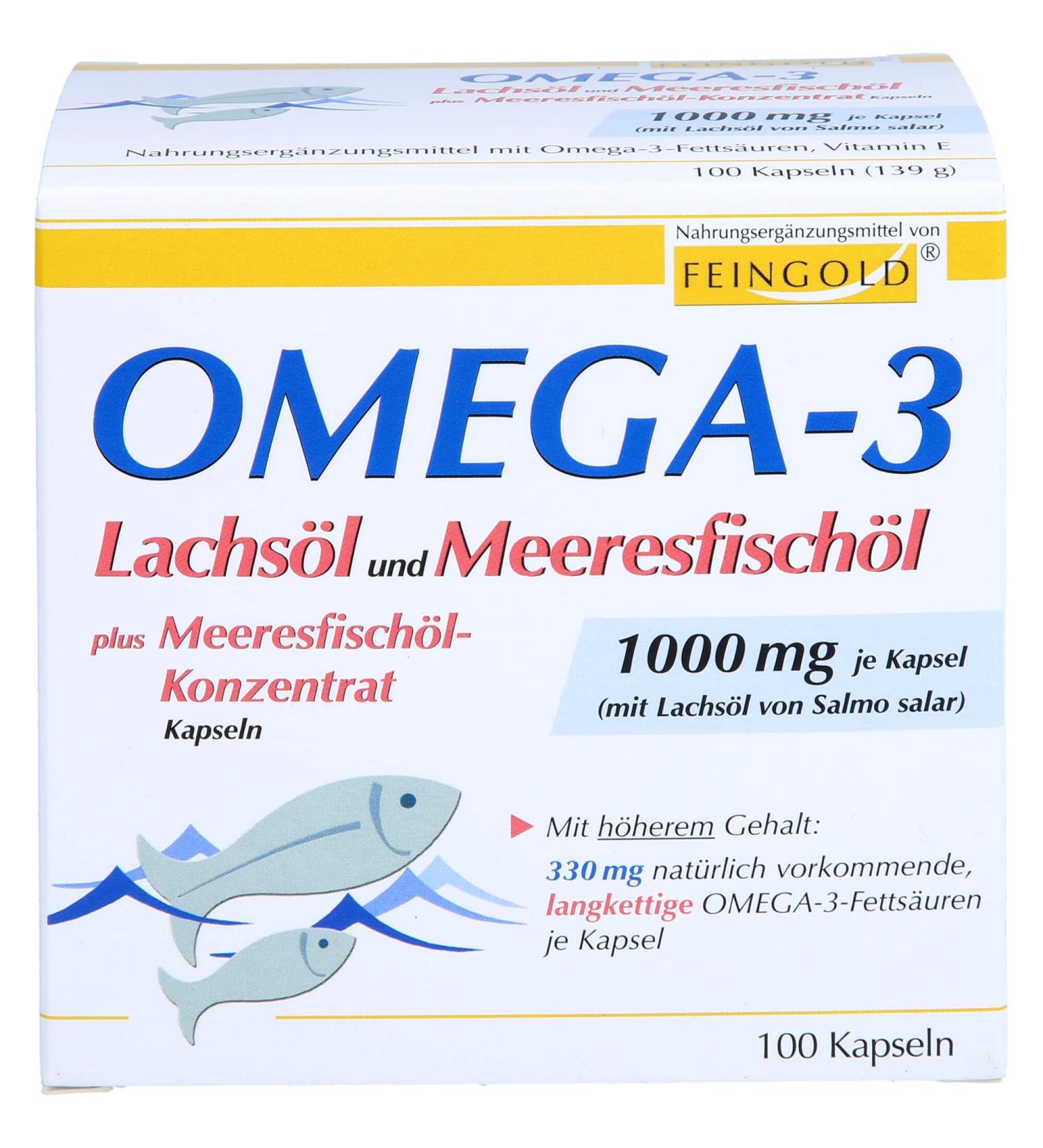 Omega 3 Salmon Oil & Marine Fish Oil Capsules | Premium Quality Dietary Supplement for Heart & Joint Health - Buy Online on GoSupps.com