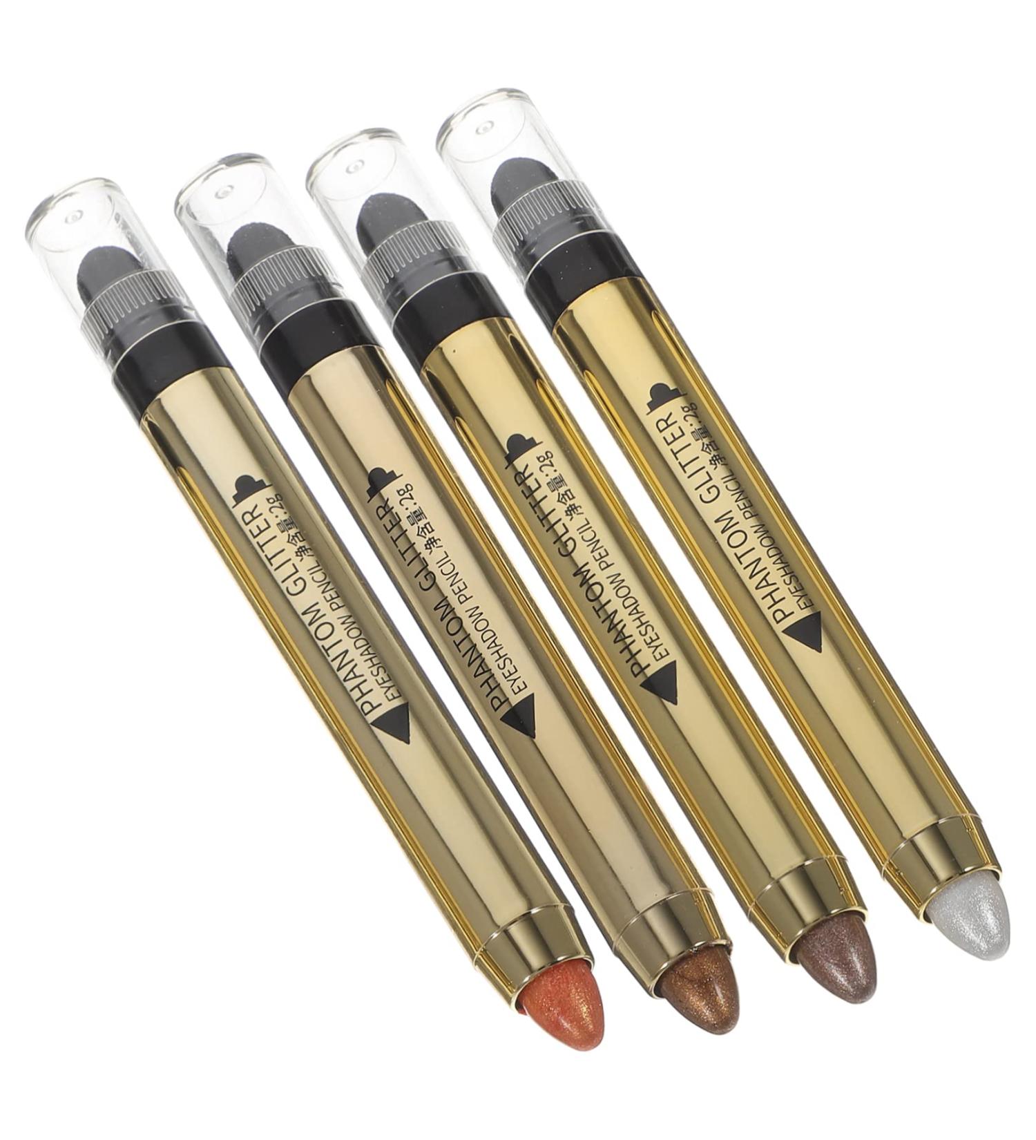 VINTORKY 4pcs Highlighter Eyeshadow Pencil Glitter Crayons Shimmer Eyeshadow Eye Makeup Tools Plastic - Buy Online on GoSupps.com