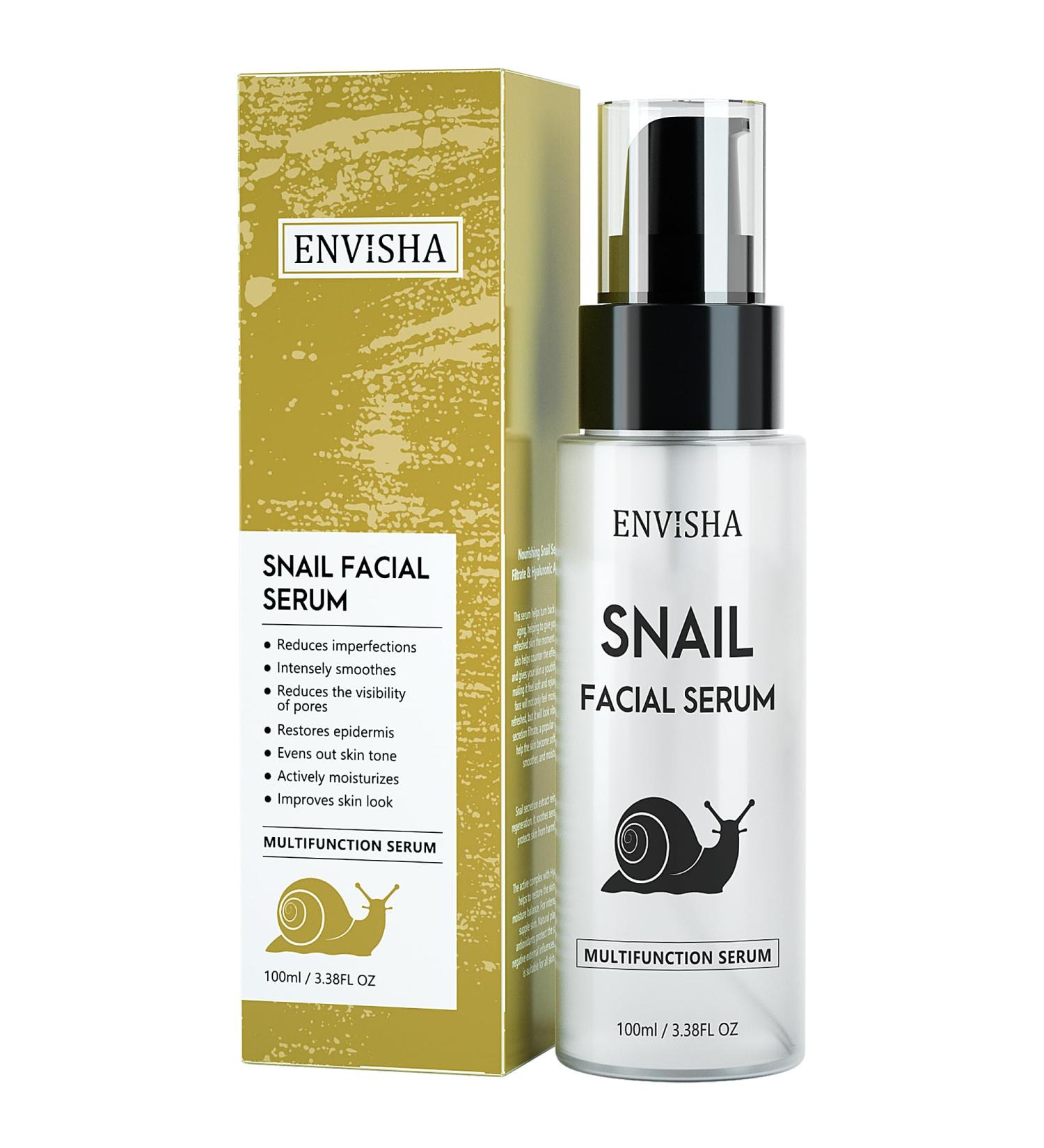 Snail Facial Serum - Hydrating Anti-Aging Serum with Snail Secretion for Dull Skin & Fine Lines | International Shipping - Buy Online on GoSupps.com