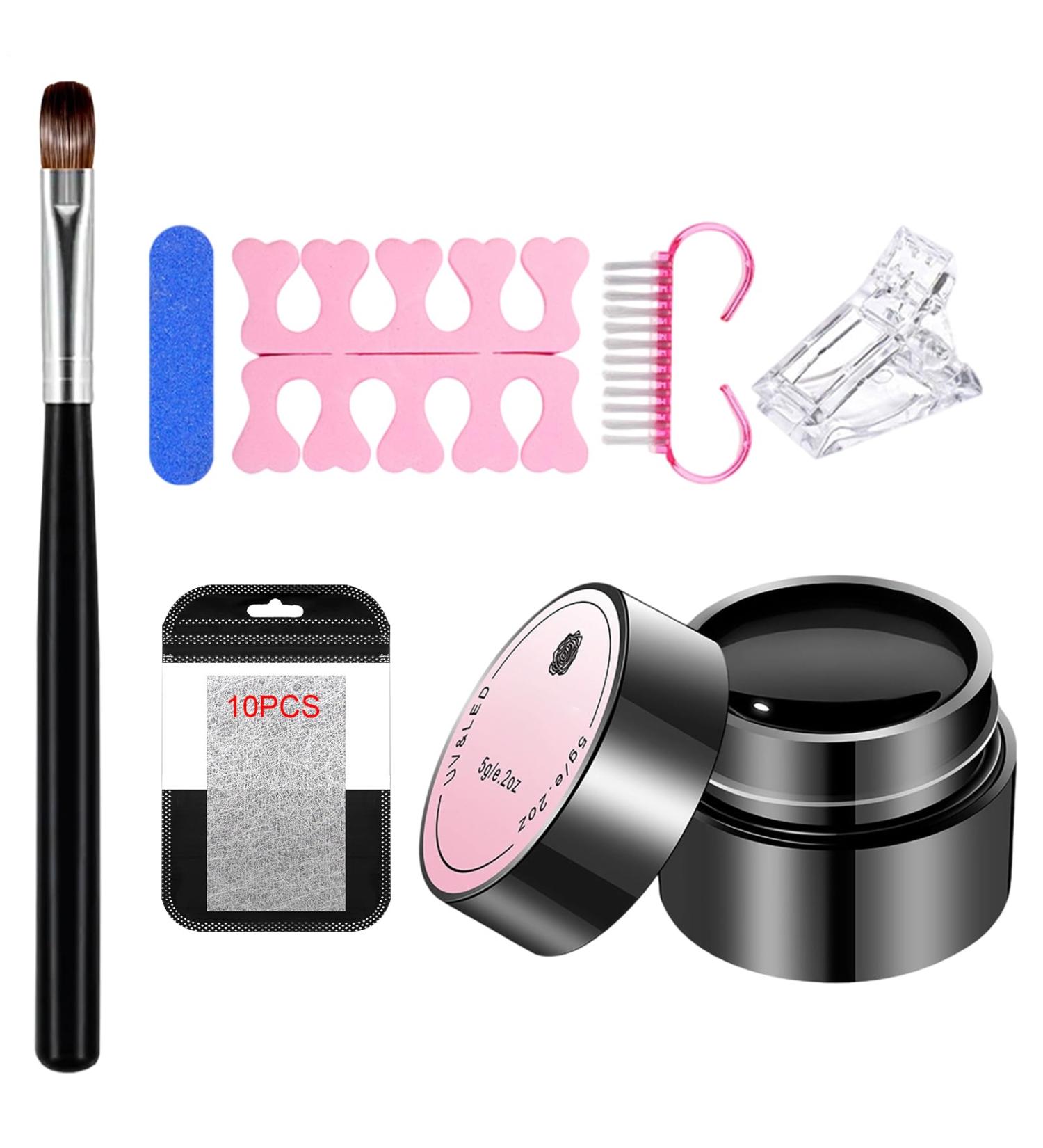 Repairing broken nails - 5g adhesive gel brush applicator nail hardening gel care multi-purpose use | for strengthening nails perfect for women - Buy Online on GoSupps.com