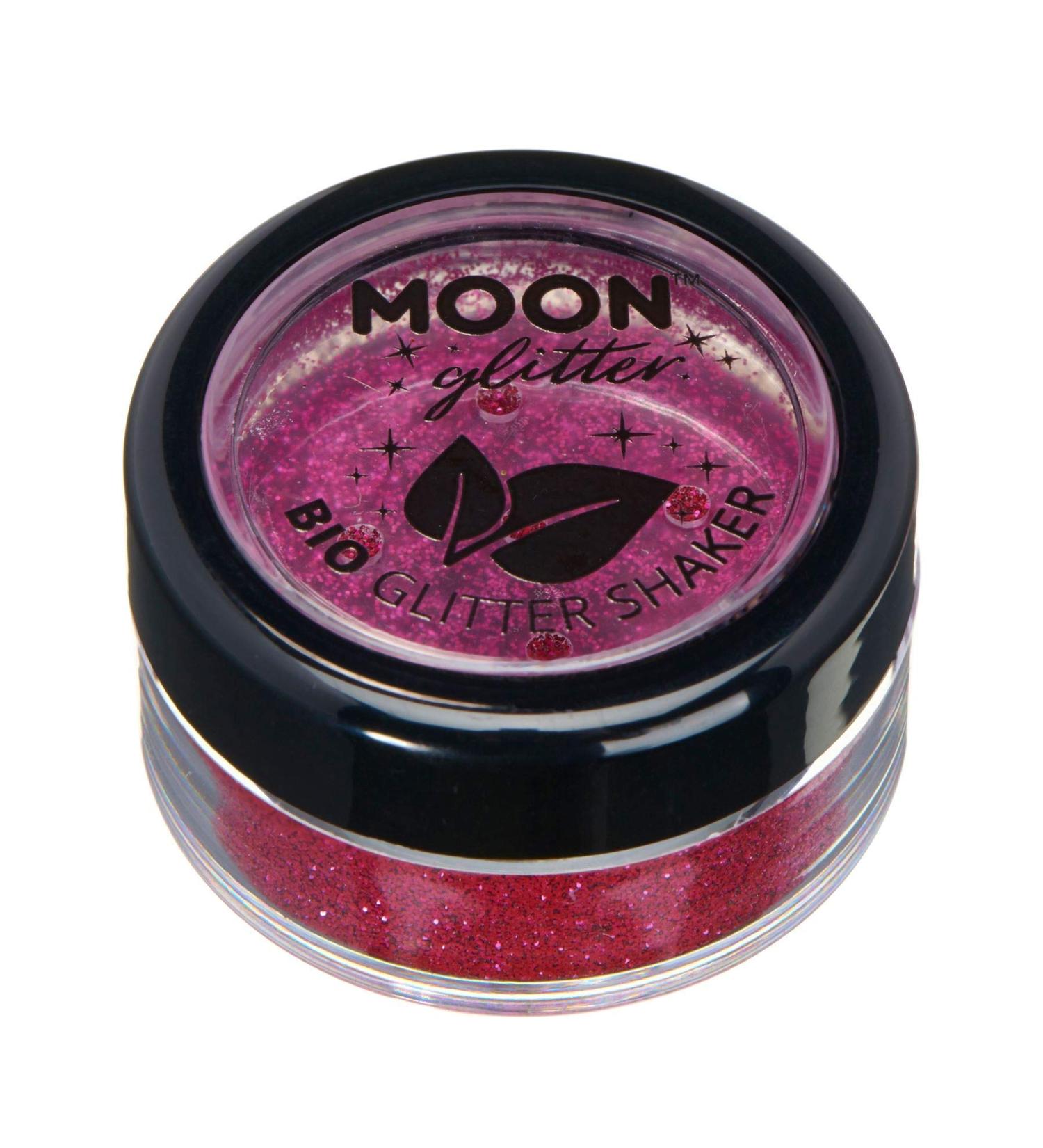 Biodegradable Eco Glitter Shaker by Moon Glitter - Dark Rose | 5g - Bio Festival Makeup for Face, Body, Nails, Hair & Lips - Buy Online on GoSupps.com