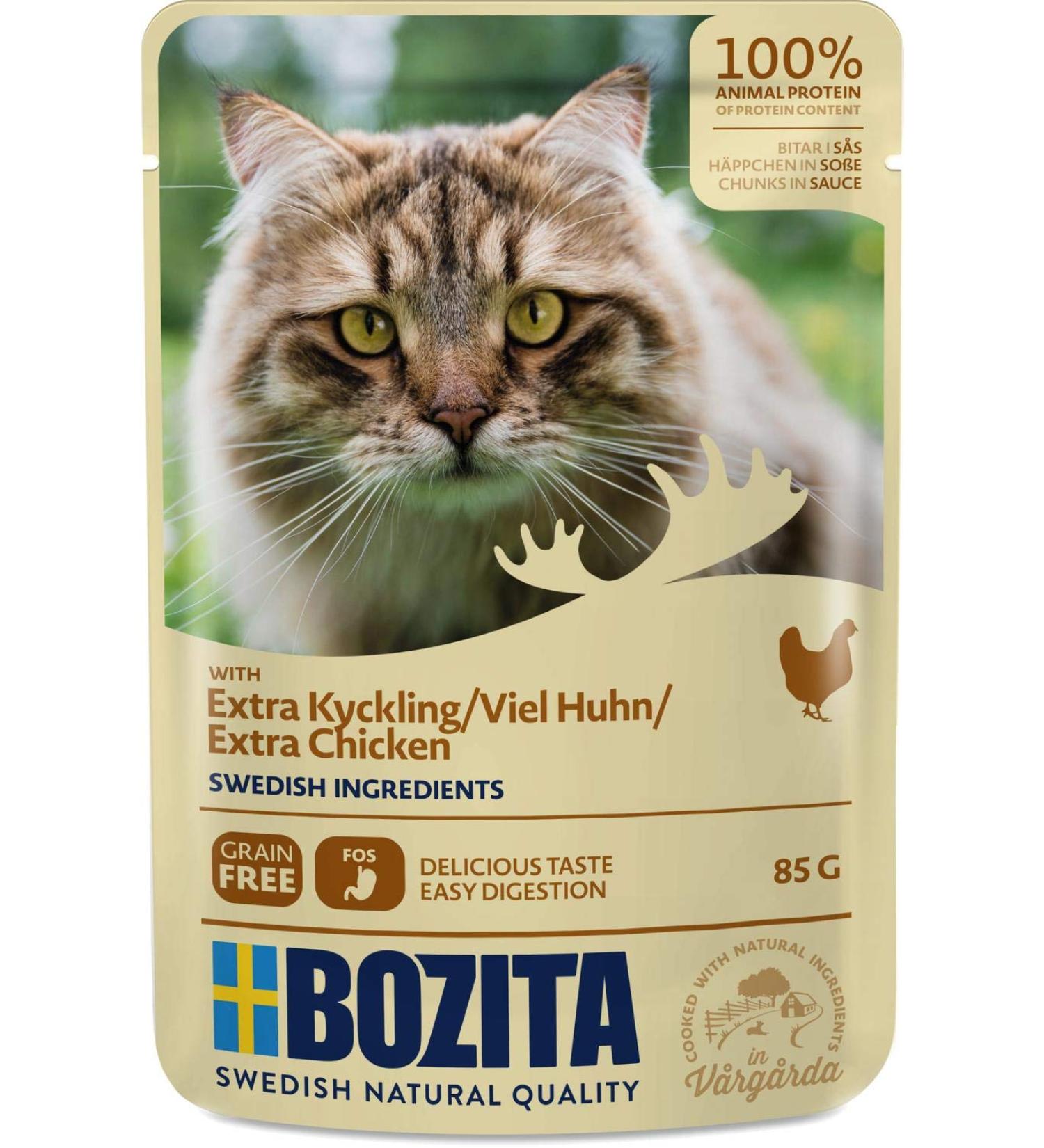 Bozita Cat Bozita Pouch bites in sauce with lots of chicken 85g quantity 12 per order unit