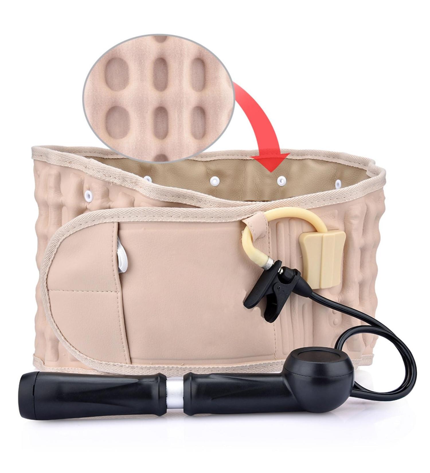 Decompression Back Belt - Inflatable Back Brace for Lower Back Pain Relief | Spinal Air Traction Device for Herniated Disc (29-49 Inch Waists - Buy Online on GoSupps.com