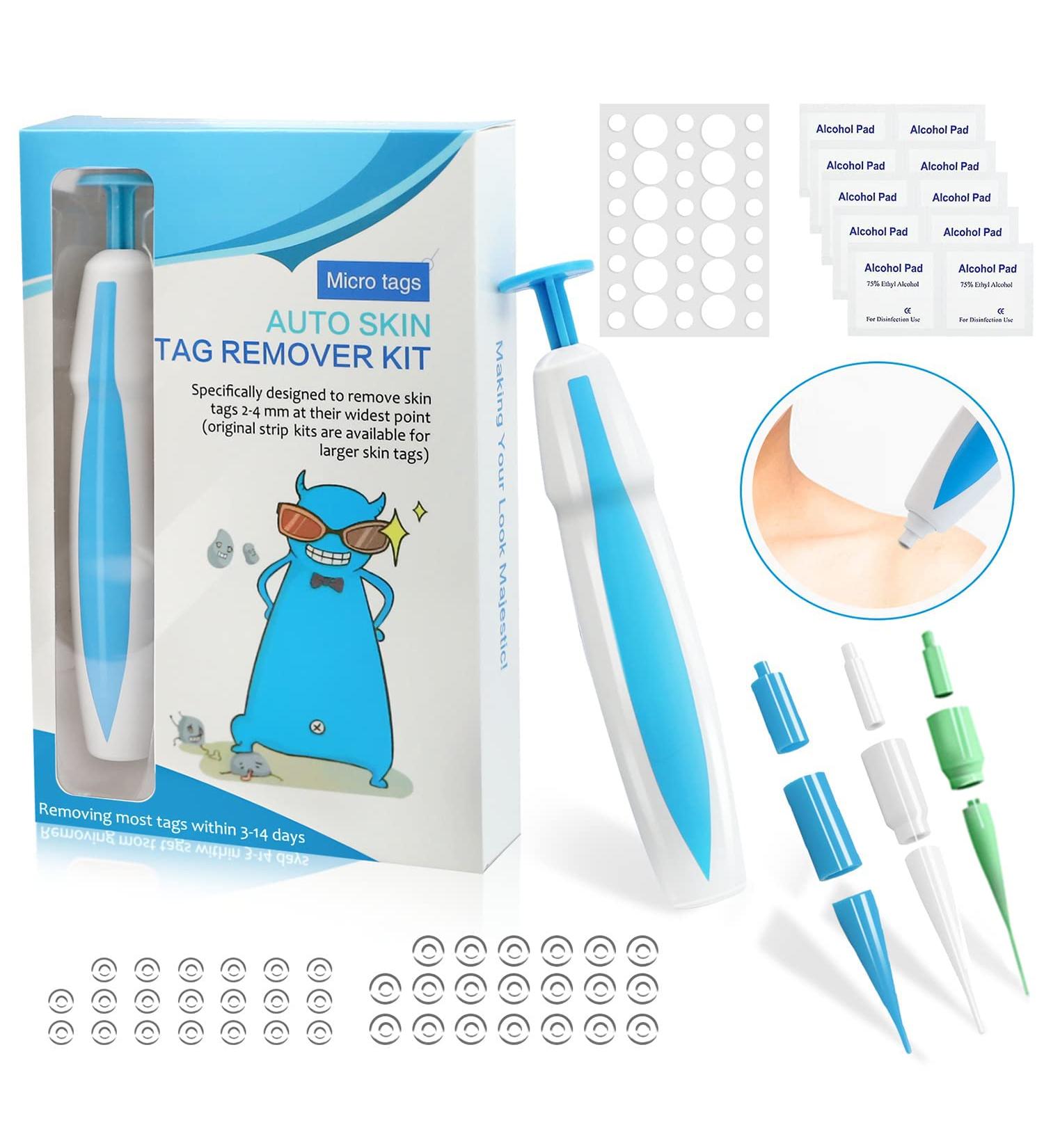 Fast & Safe Wart & Skin Tag Remover Kit | Painless 2-in-1 Solution for Micro to Large (2mm - 8mm) | International Shipping Available - Buy Online on GoSupps.com