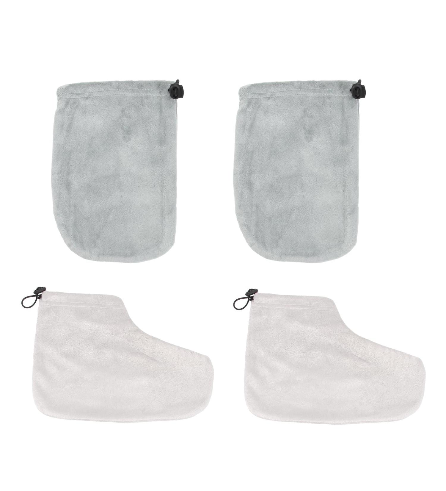 Uonlytech 2 Pairs Gloves Paraffin Wax Booties Wax Bath Foot Cover Paraffin Wax Mitts Wax Bath Mitts Disposable Foot Covers Paraffin Treatments Paraffin Wax Foot Cover Short Boots Hand Grey - Buy Online on GoSupps.com