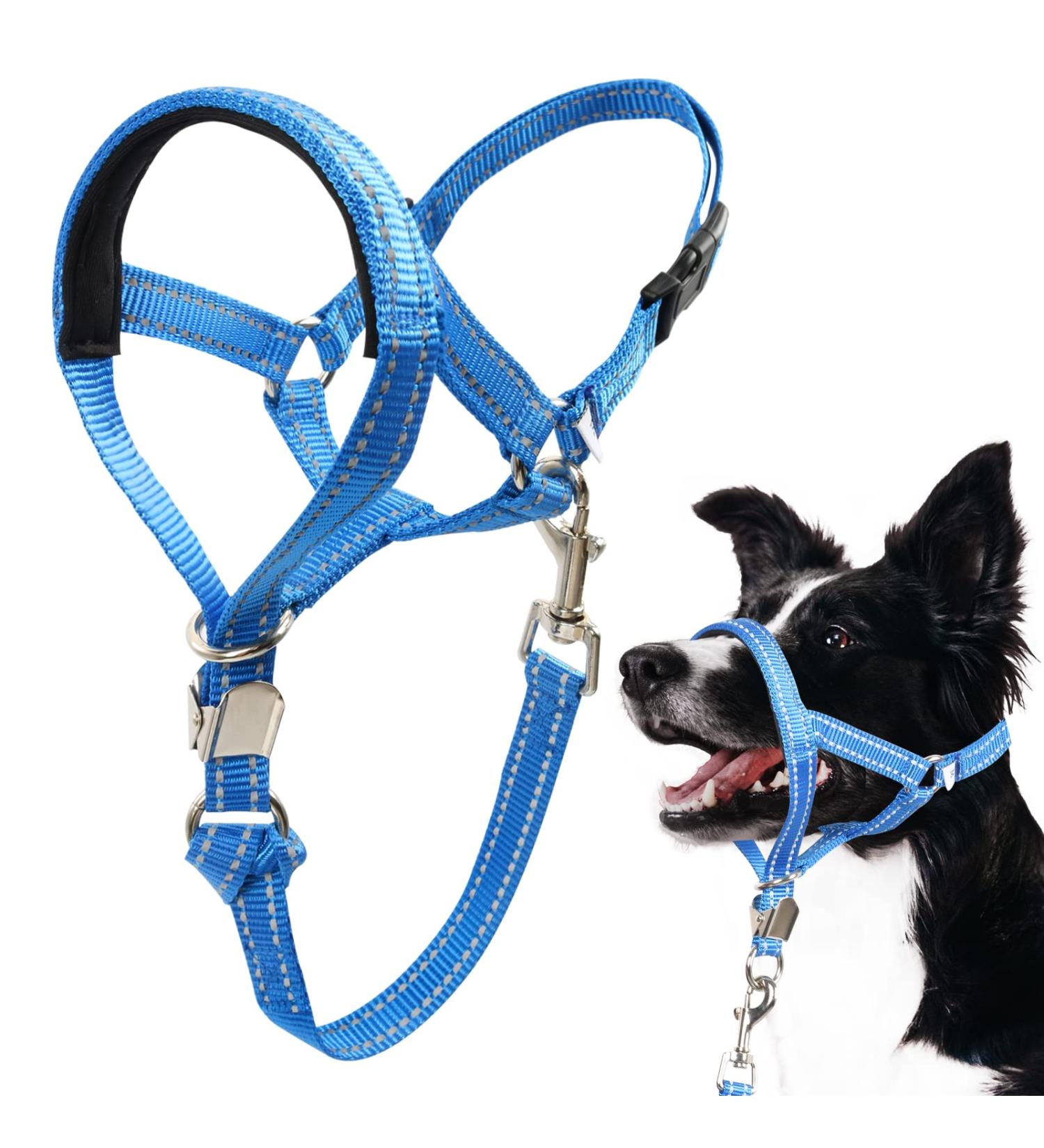 Dog Handlebar Harness - No Pull Soft Halter with Safety Clip for Heavy Pulling - Durable Training Gear for Medium & Large Dogs (Snout: 7-12.5) - Buy Online on GoSupps.com