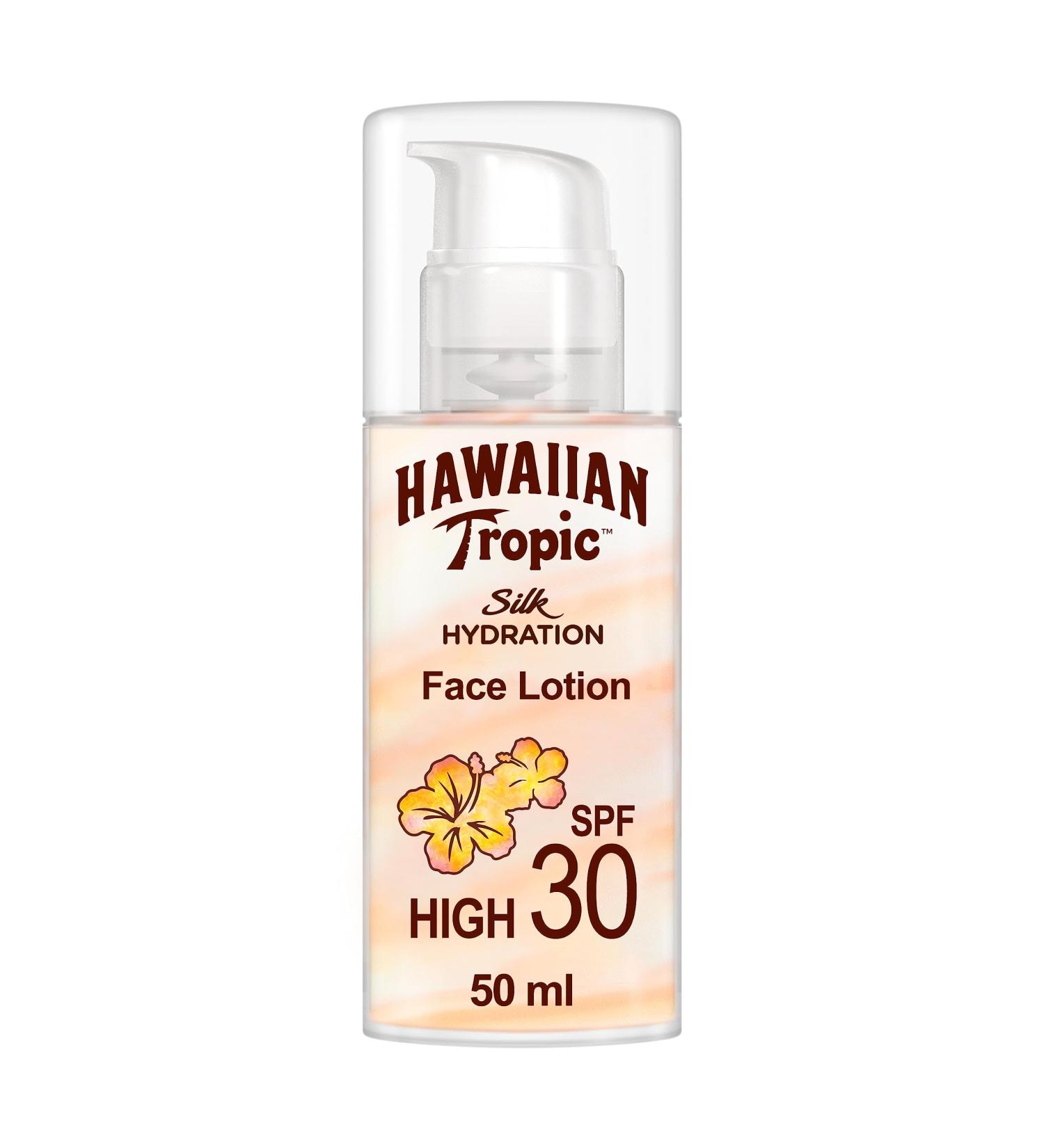 Hawaiian Tropic Silk Hydration Face Sun Lotion SPF 30 - 50 ml - Buy Online on GoSupps.com