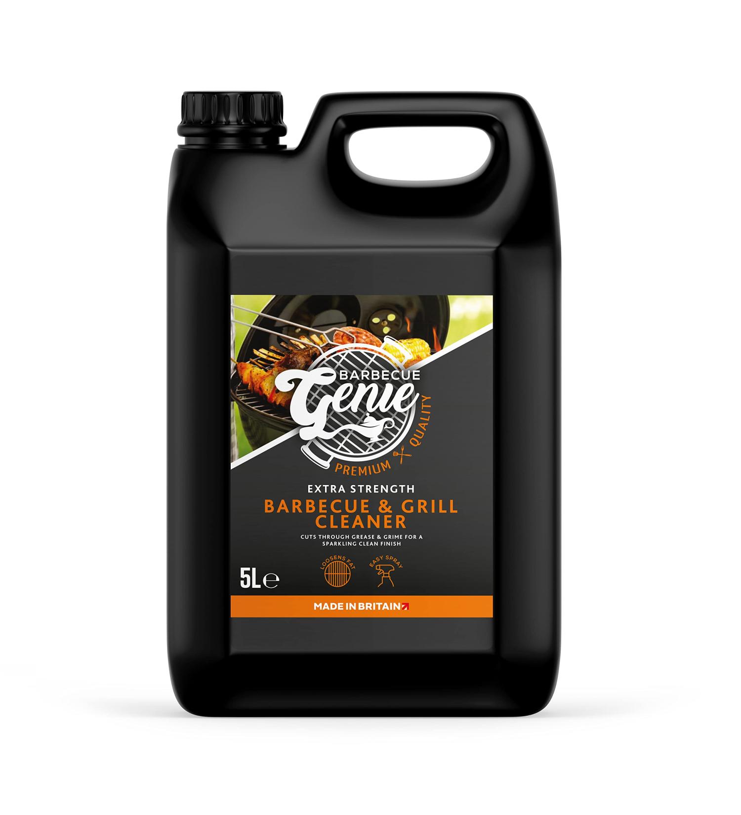 McKLords BBQ Genie Grill Cleaner - Barbecue Extra Strength Degreaser | Cuts Through Grease and Grime | Tackles Burnt On Food - 5 Litre Clear - Buy Online on GoSupps.com