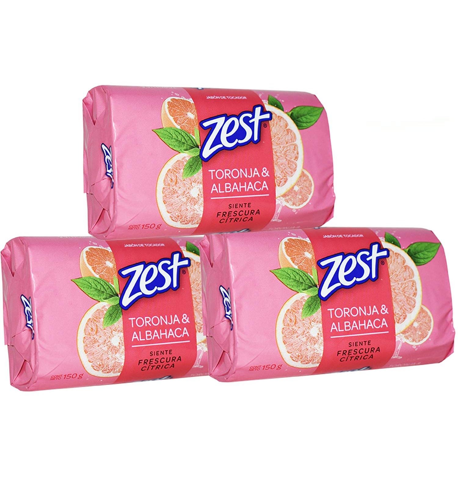 Buy Zest Soap Grapefruit & Basil - 3 Pack (150g) | International Shipping Available - Buy Online on GoSupps.com