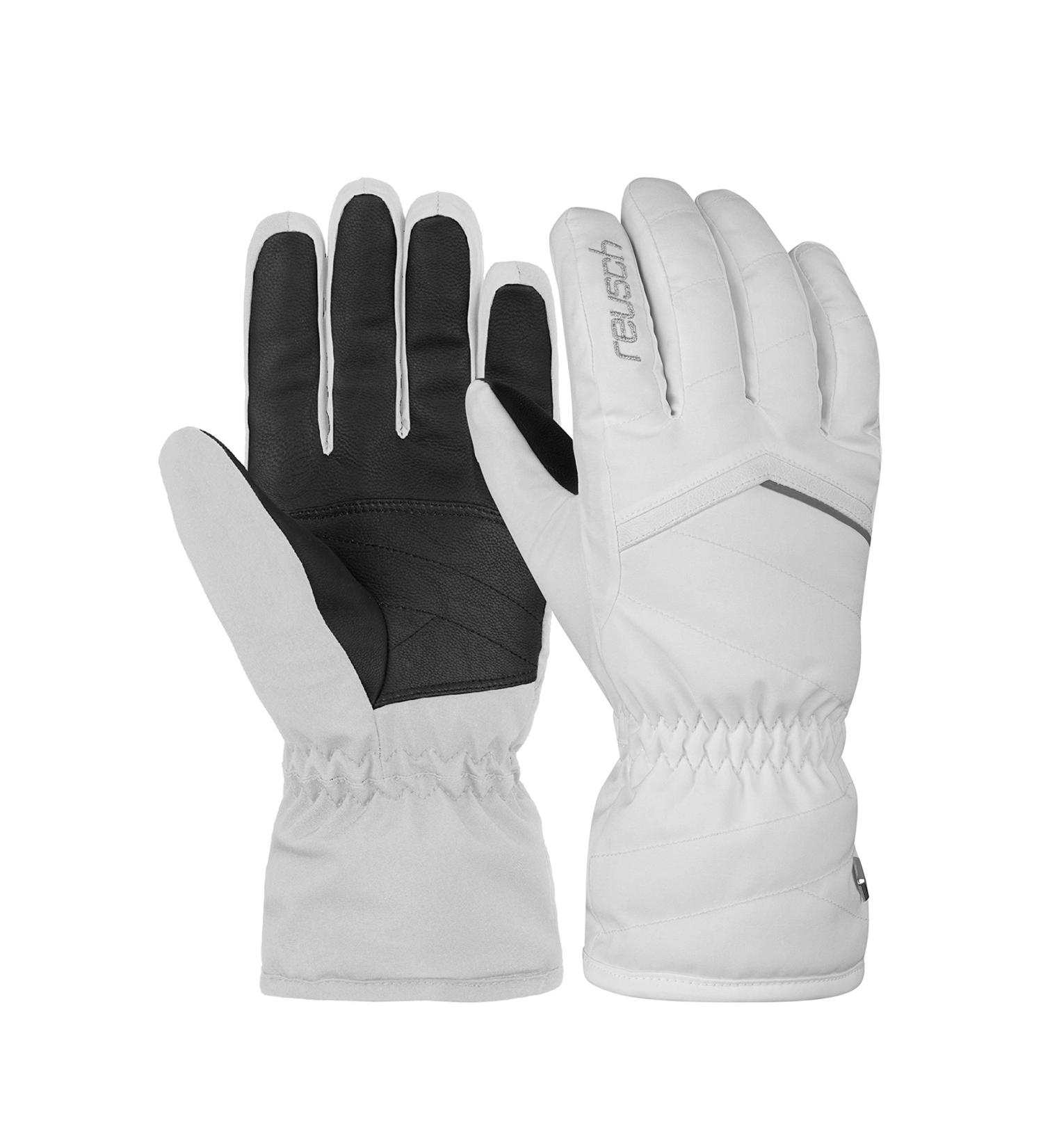 Reusch Women's Marisa Windproof Ski Gloves - Extra Breathable Winter Snow Gloves 7 White/Silver - Buy Online on GoSupps.com