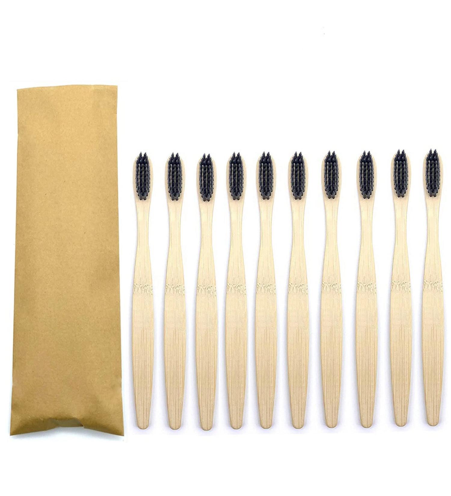 Suicra Biodegradable Soft Bristle Toothbrush | Eco-Friendly Oral Care | 10PCS Mixed Color Grip - Buy Online on GoSupps.com
