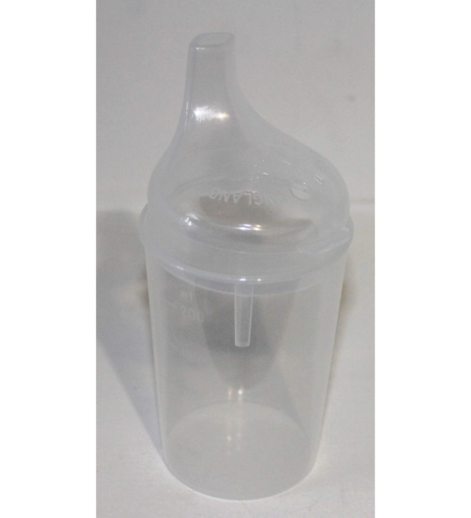 Clear Plastic Drinking Cup with Wide Spout. Ideal for Those who Struggle with Solid Foods Elderly Less able 3