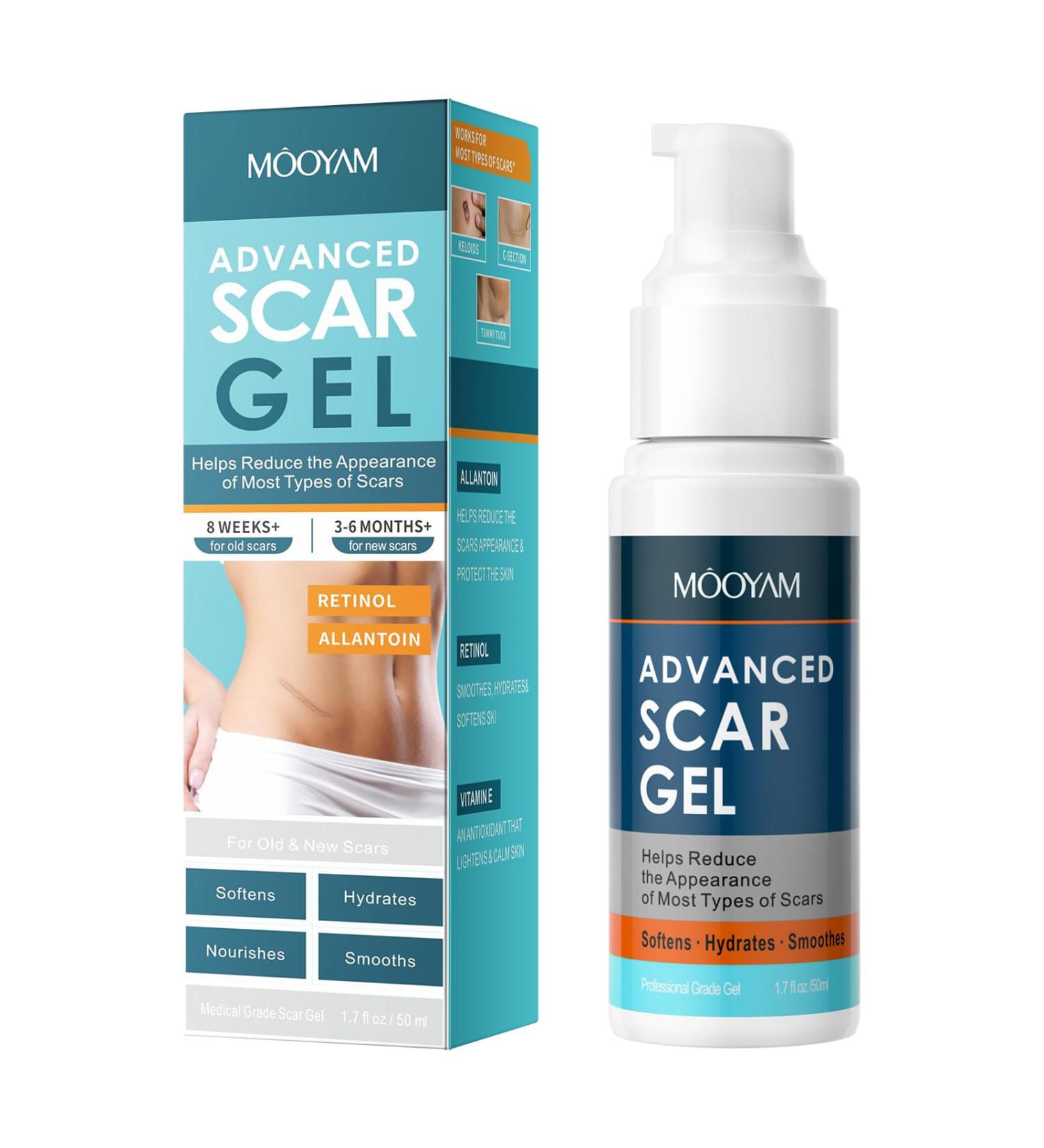 Advanced Scar Gel Treatment | Silicone Scar Removal Cream for Face C-Section Keloids & Acne Scars - Fast Shipping Worldwide - Buy Online on GoSupps.com