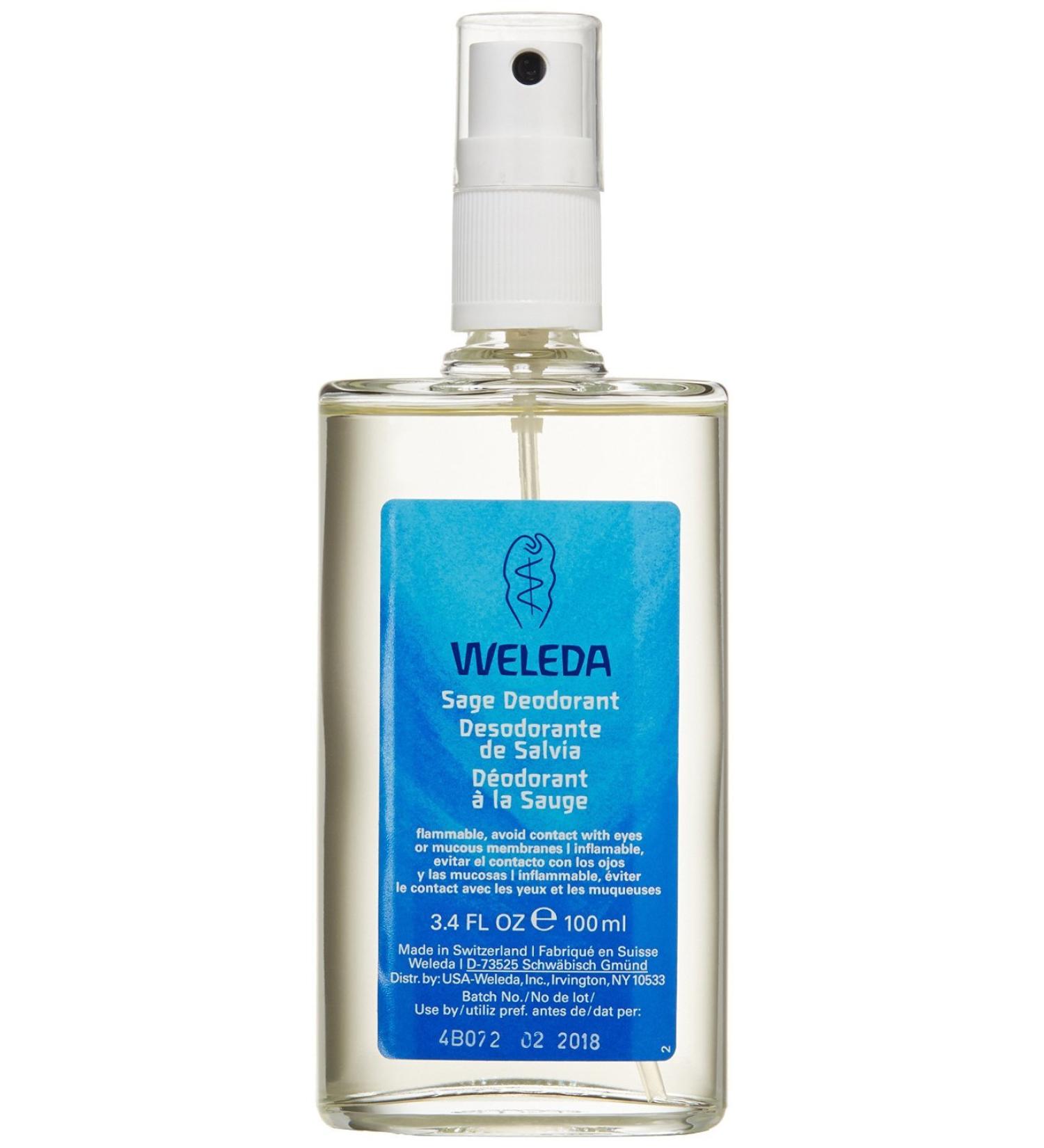 Weleda Sage Deodorant Spray 3.4 oz - Pack of 2 - Buy Online on GoSupps.com