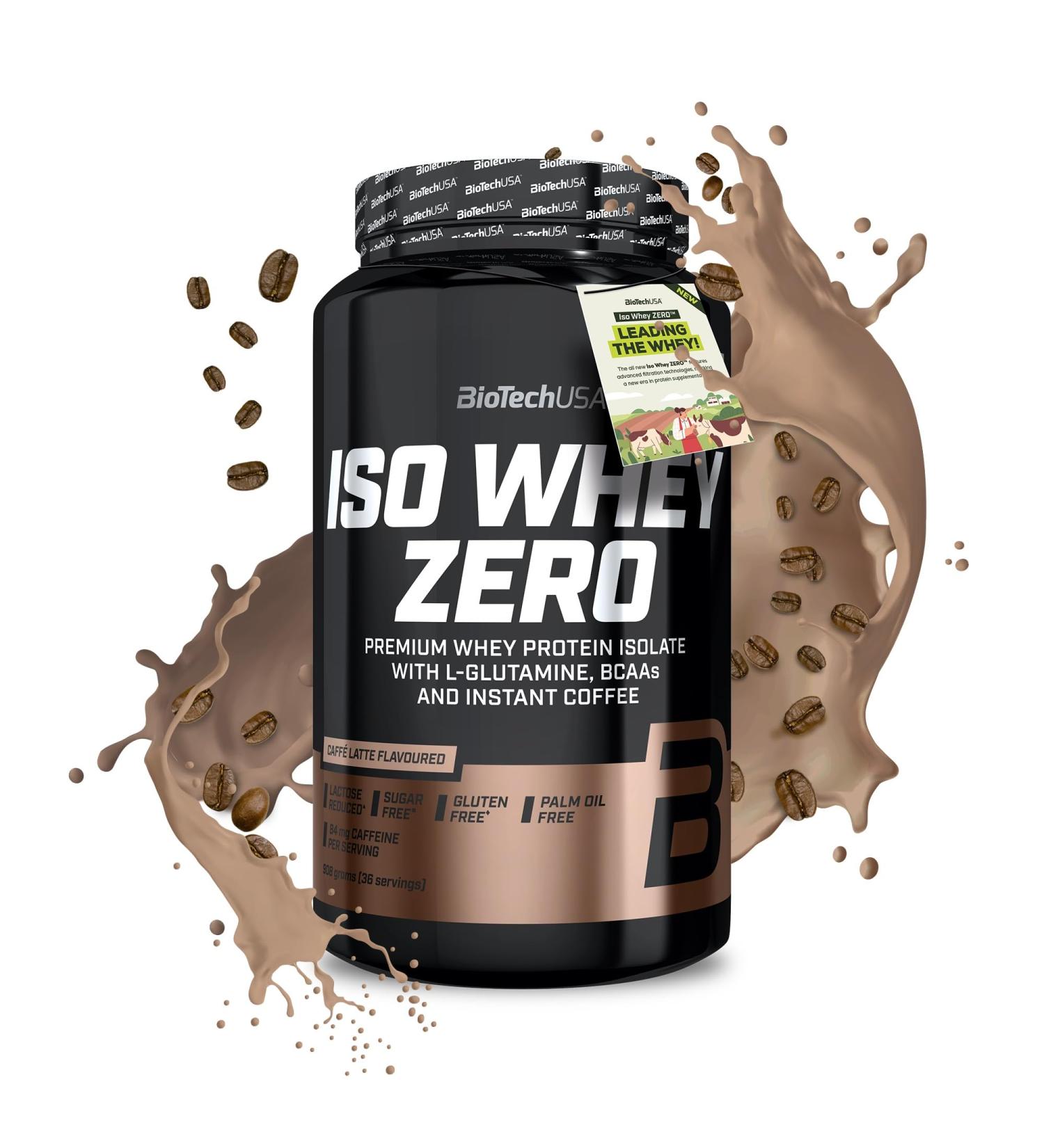  BioTechUSA BioTechUSA Iso Whey Zero | Premium Whey Protein Isolate | Grass-Fed | Enzyme-Free | Sugar- and Gluten-free 908g Coffee Latte - Buy Online on GoSupps.com