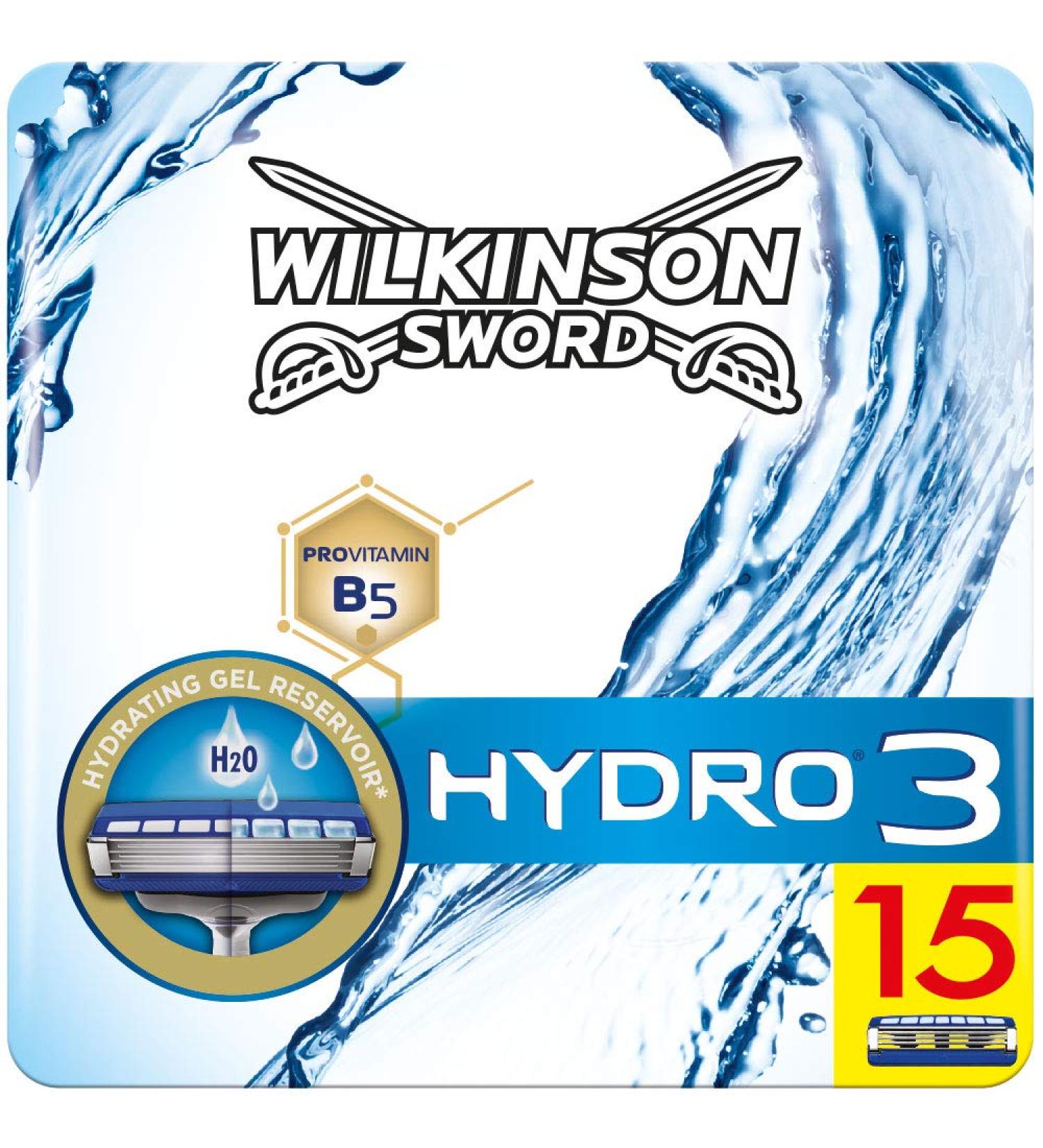 Wilkinson Sword Hydro 3 Men's Razor Blades 15 Pieces - Buy Online on GoSupps.com